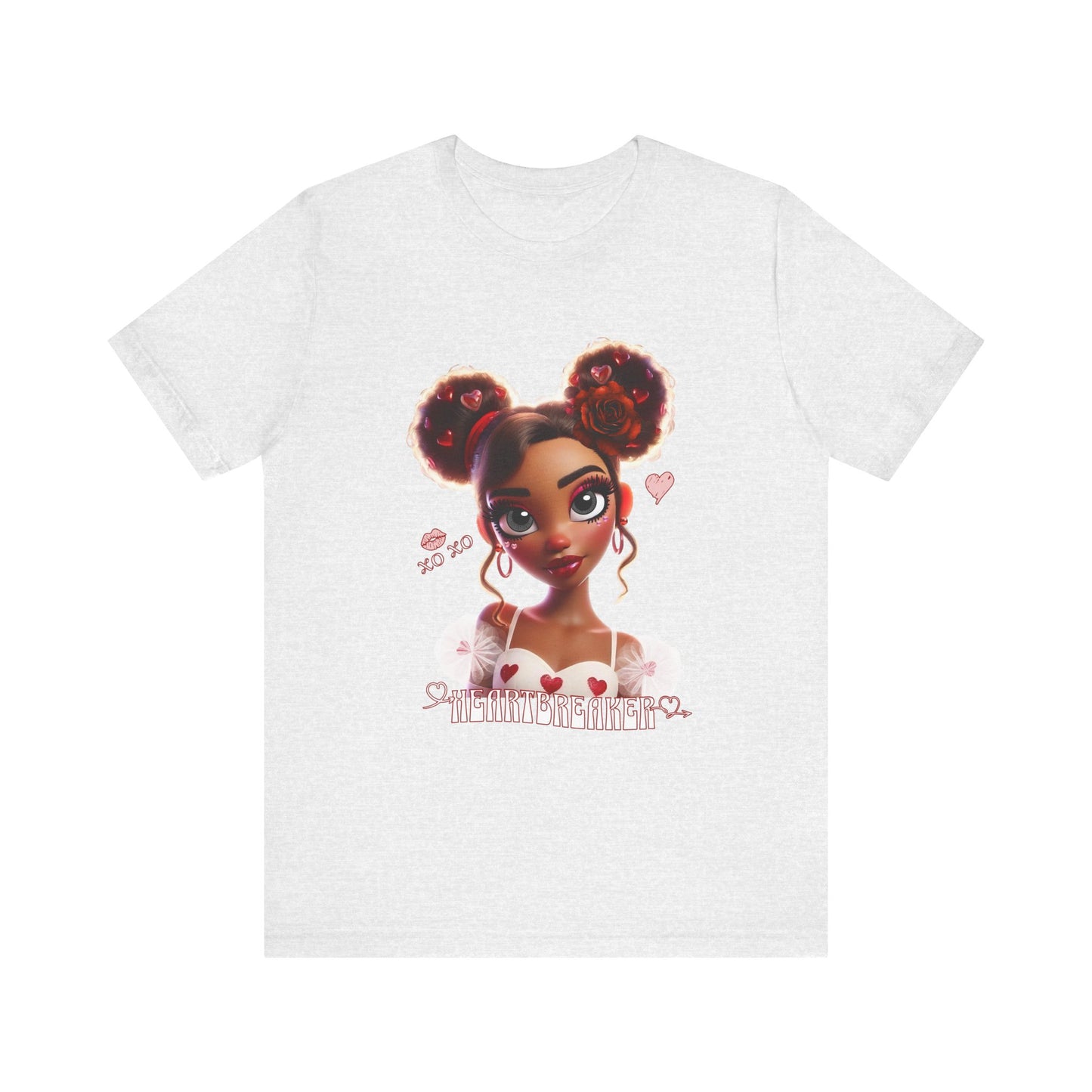Heartbreaker 3 | Tee, White Typography - short sleeve (multiple sizes/colors)