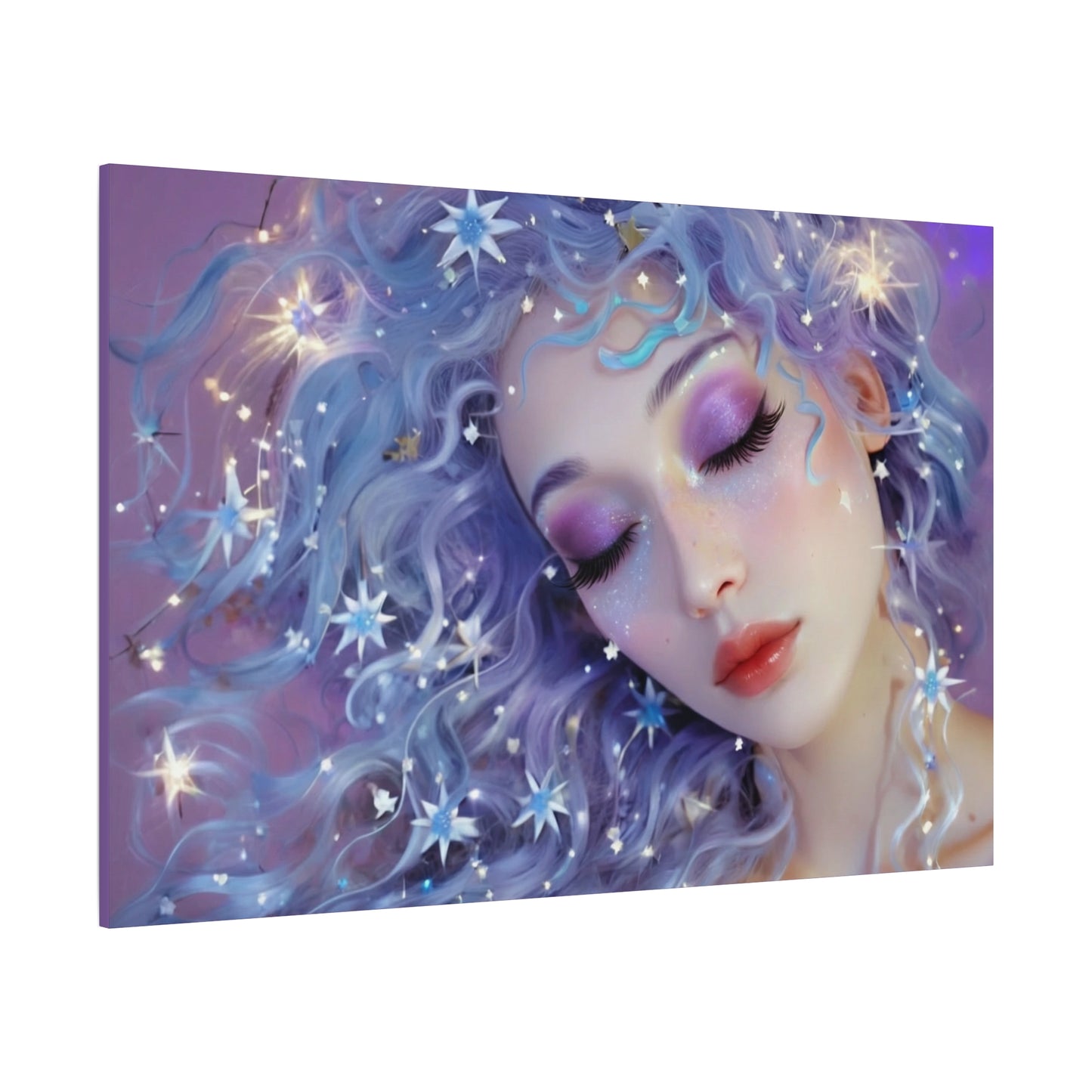 Winter Fantasy2 | Celestial Maiden Slumber, Matte Canvas Print