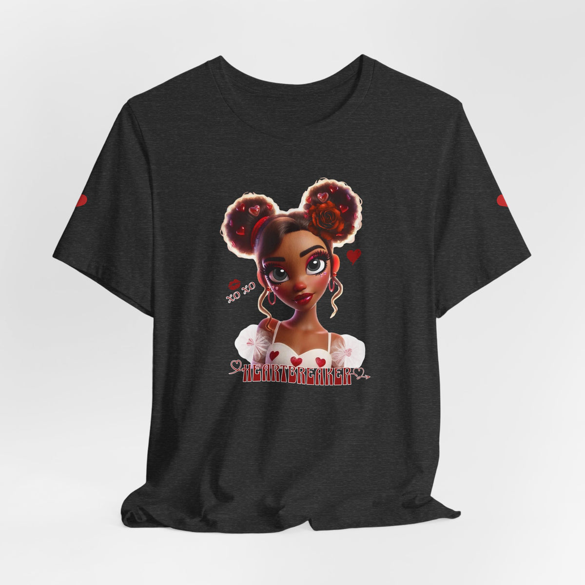 Heartbreaker 3 | Graphic Tee - Cute Afro Puff Girl
