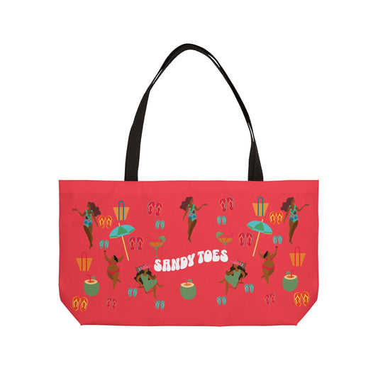 Sandy Toes | Weekender Tote Bag - Melon1 (two sides)