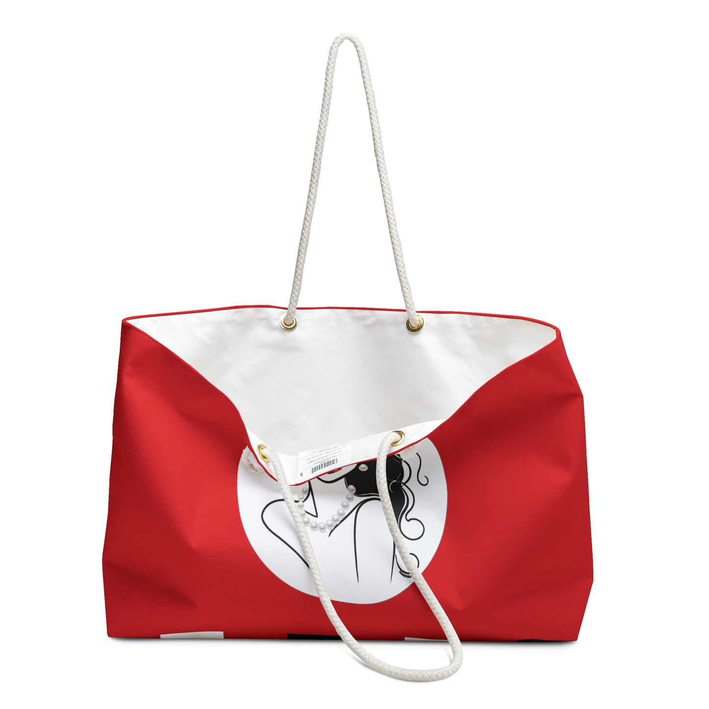 Pearls & Curls3 | Light Red - Scarlet Kiss Weekender Bag