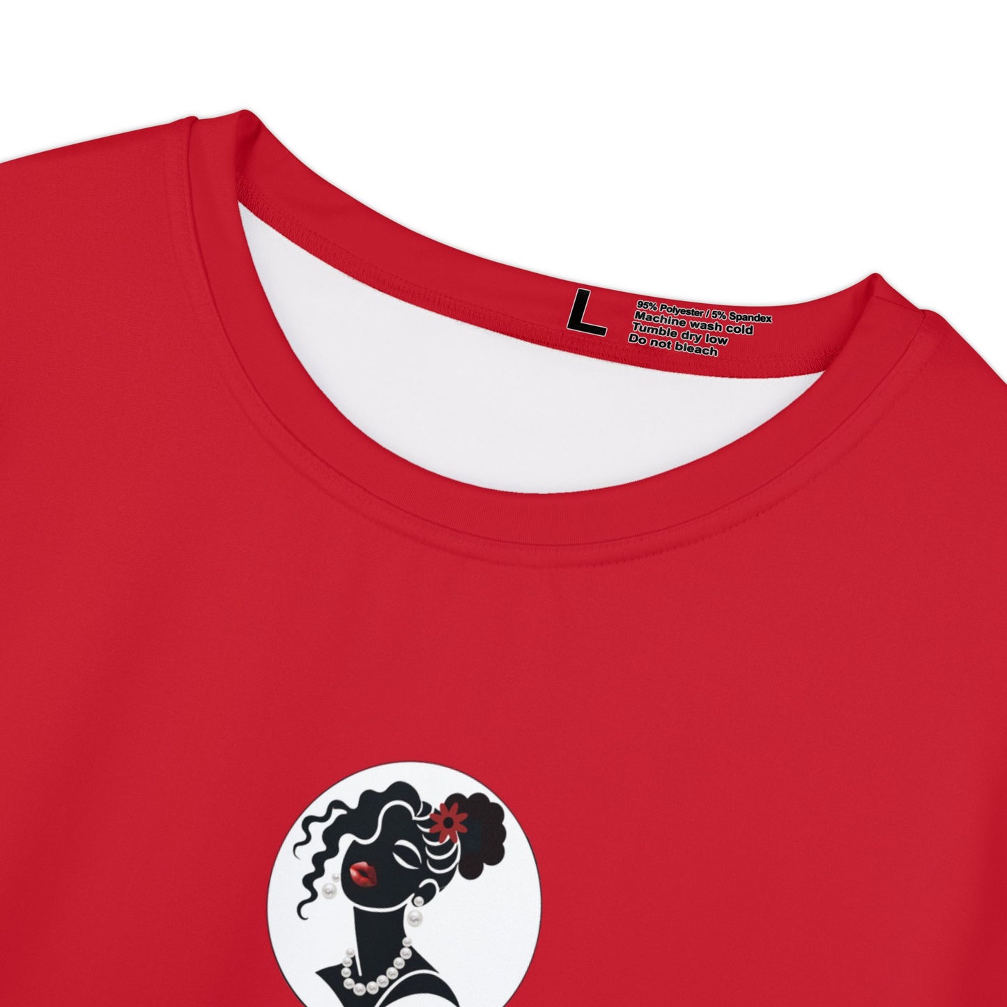 Pearls & Curls 5 | Crimson Kiss Short Sleeve Tee