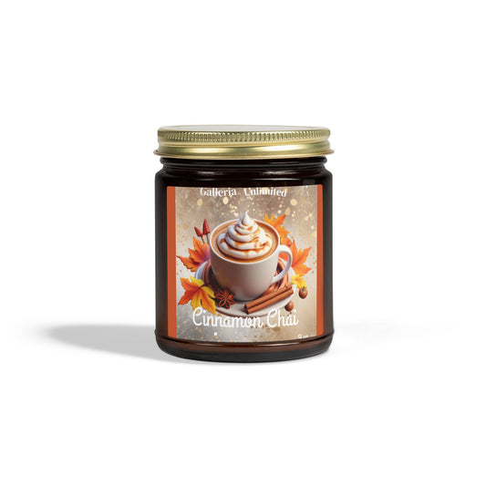 The Cozy Edit6 | Cinnamon Chai Scented Candle (9oz) — Natural Soy Wax Jar