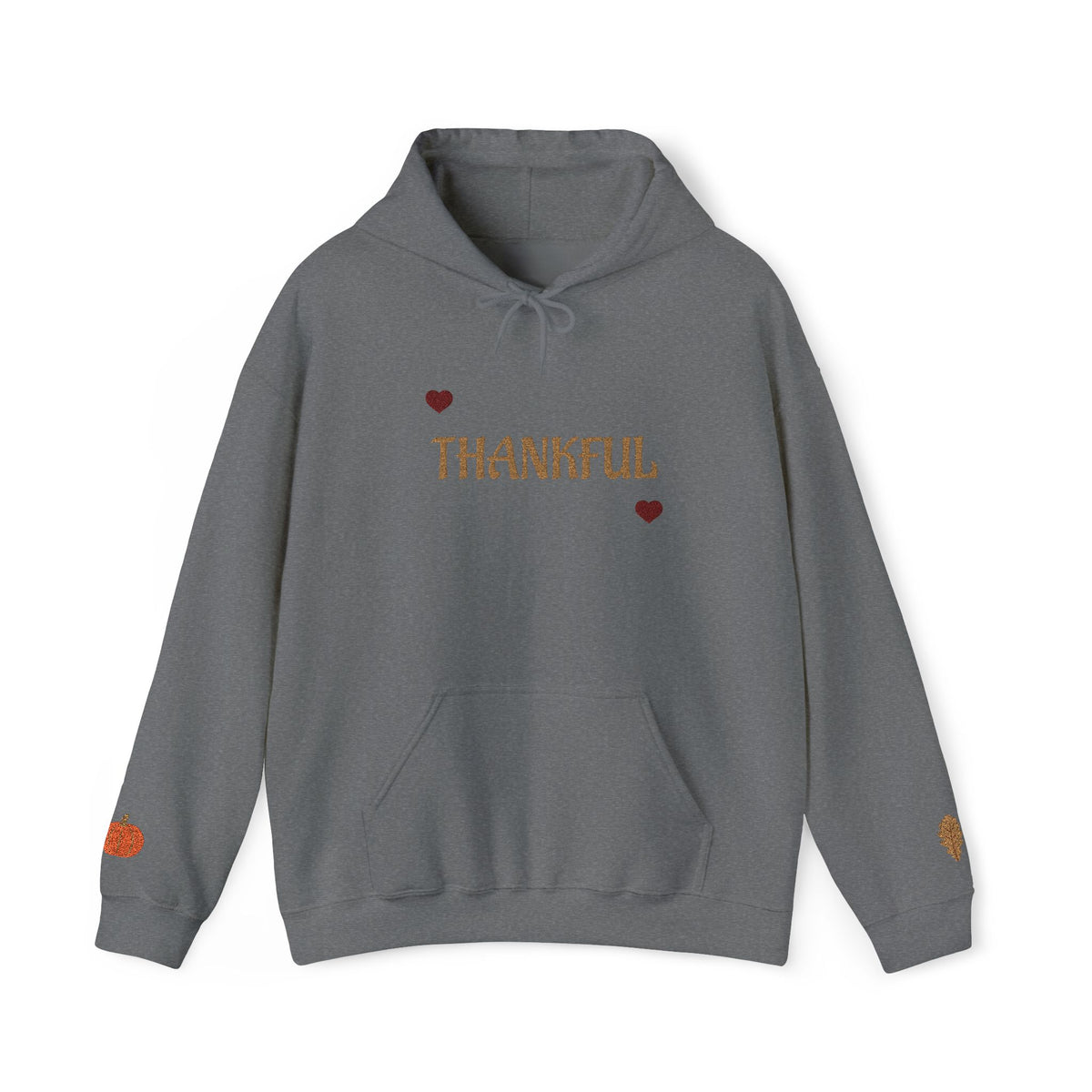 Autumn Harvest 3 | 'Thankful' Gold Embroidered Fall Hoodie (multiple colors)