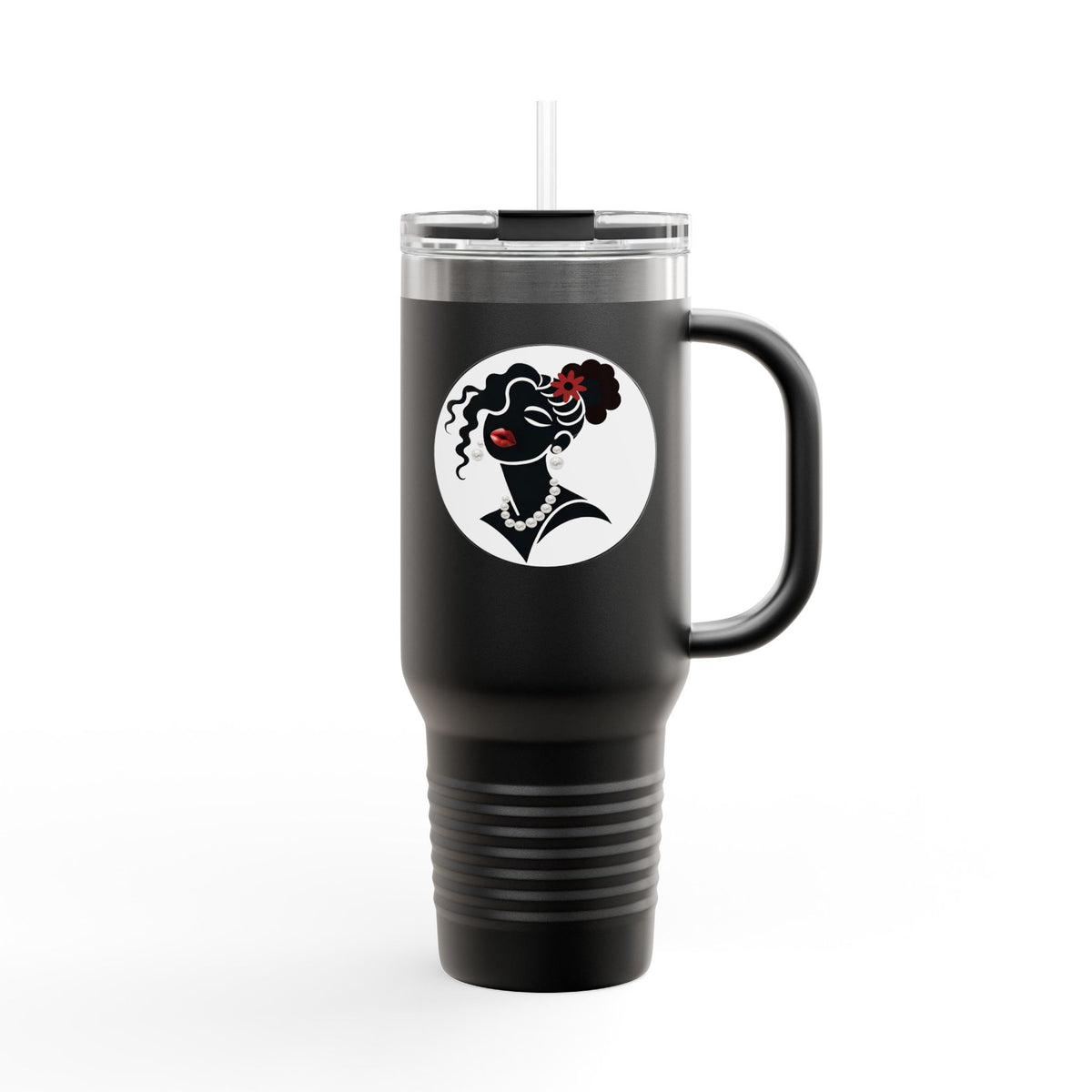Pearls & Curls 5 | Insulated Travel Mug, 40oz (multiple colors)