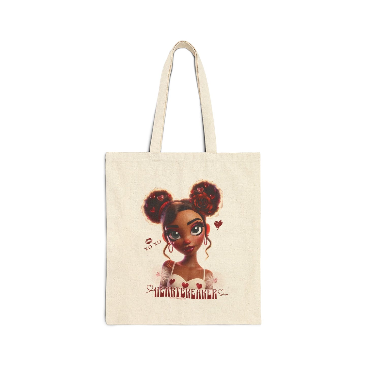 Heartbreaker 3 | Red Typography - Tote Bag, solid color (natural/black)