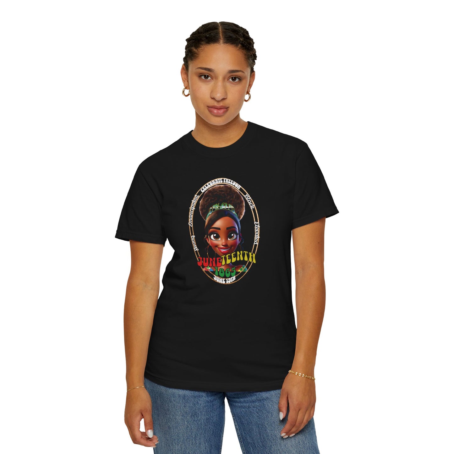 The 92% Club | Juneteenth Celebration Tee, front and back design (multiple colors)