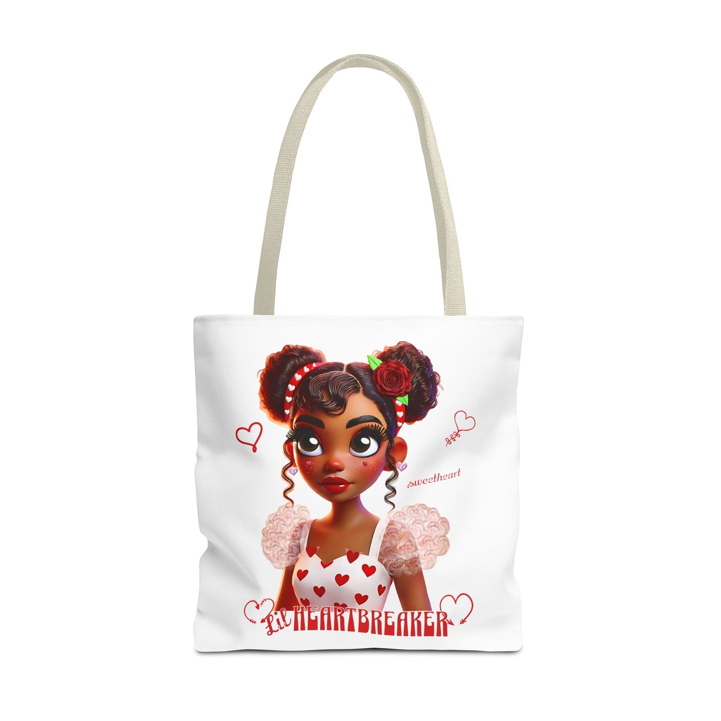 Heartbreaker Girl | Marshmallow - Tote Bag, two-tone (multiple sizes/handle colors)