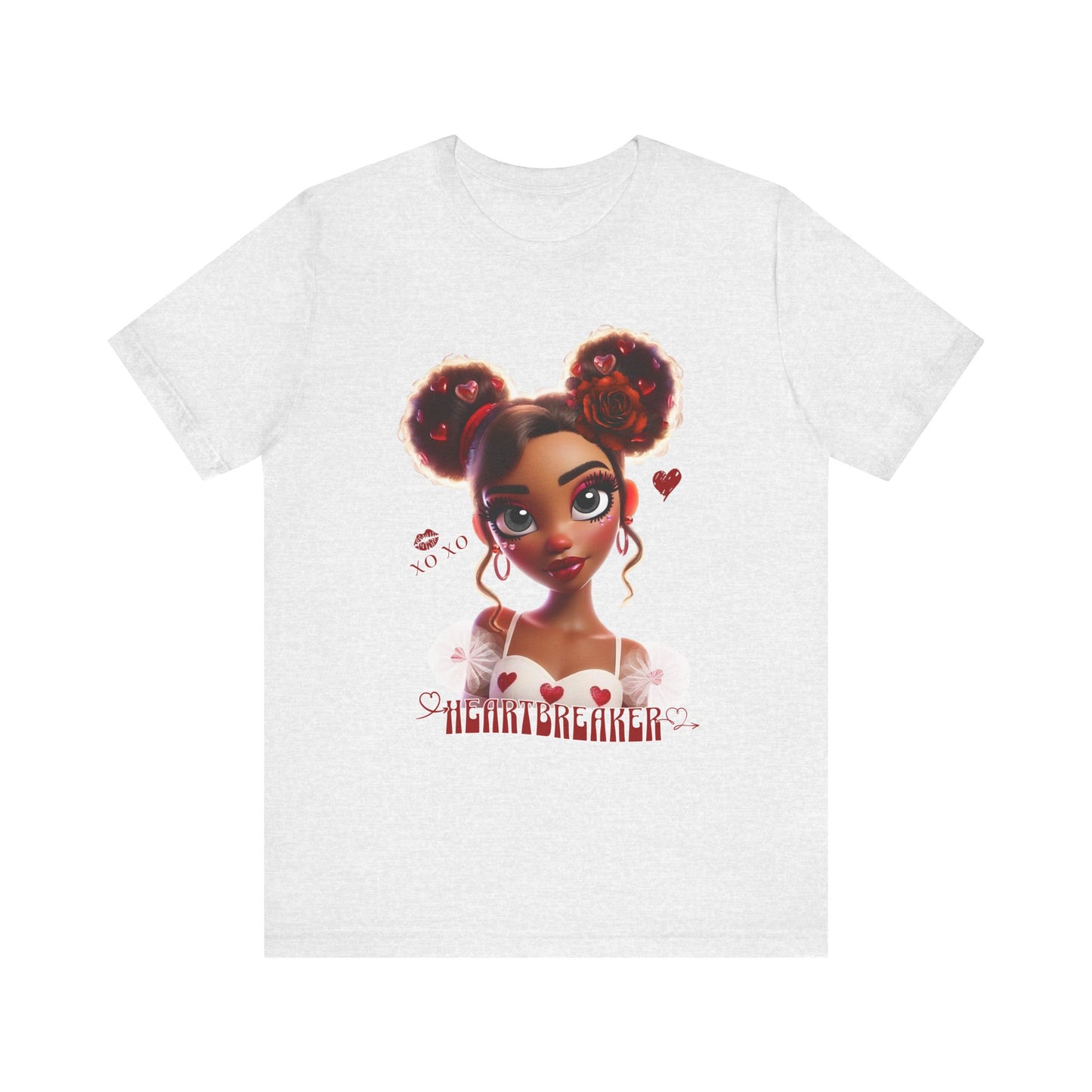 Heartbreaker 3 | Tee, Red Typography - short sleeve (multiple sizes/colors)