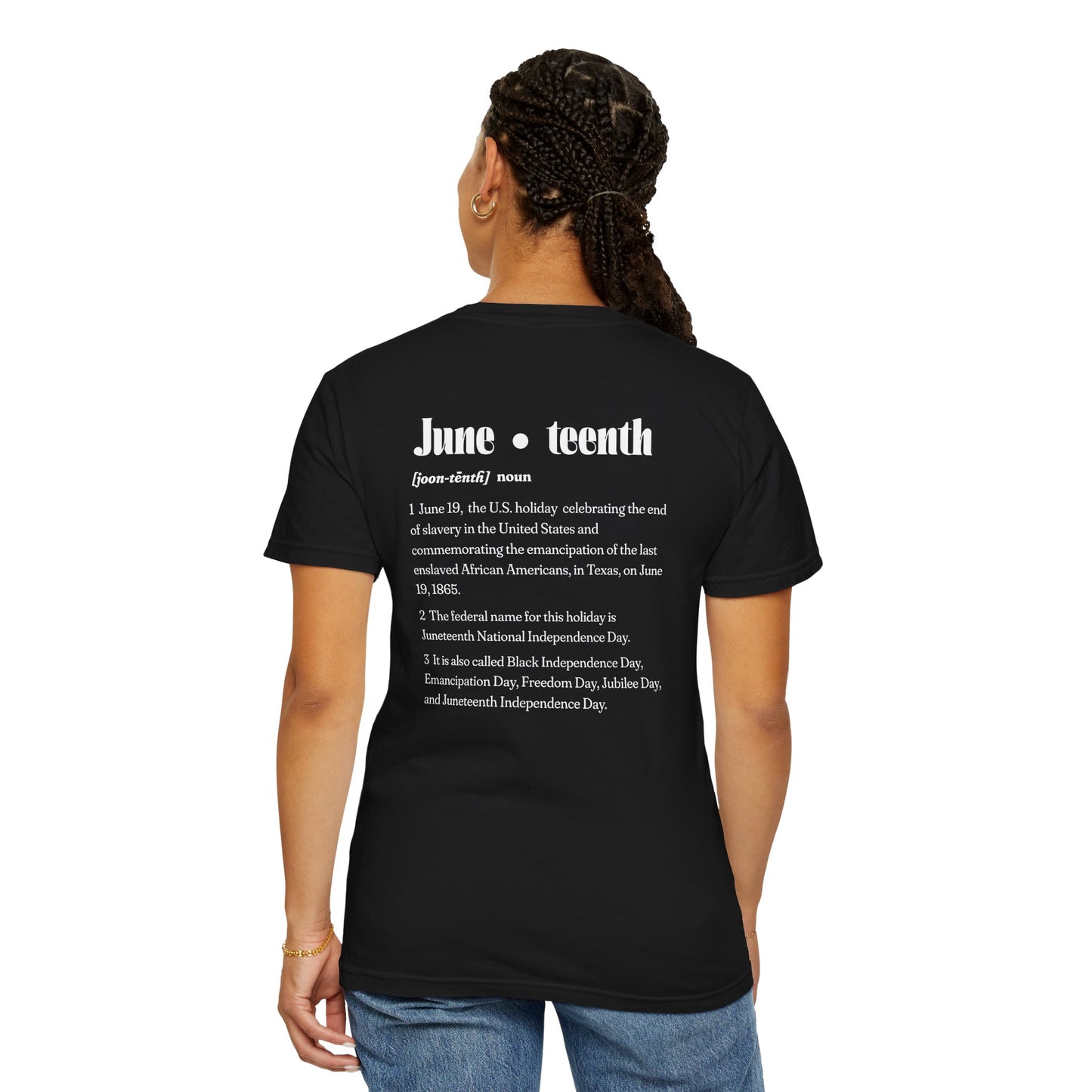 The 92% Club | Juneteenth Celebration Tee, front and back design (multiple colors)