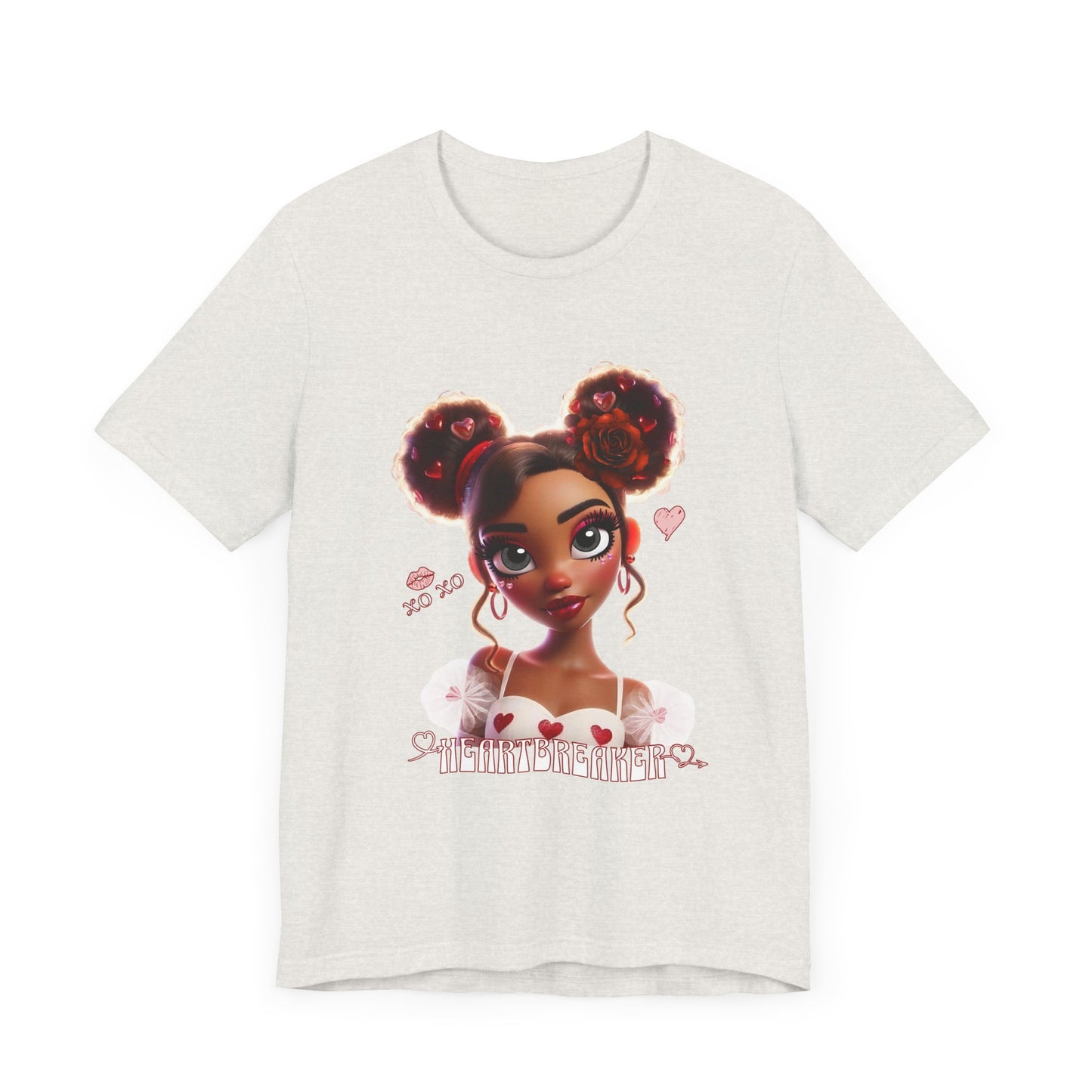 Heartbreaker 3 | Tee, White Typography - short sleeve (multiple sizes/colors)
