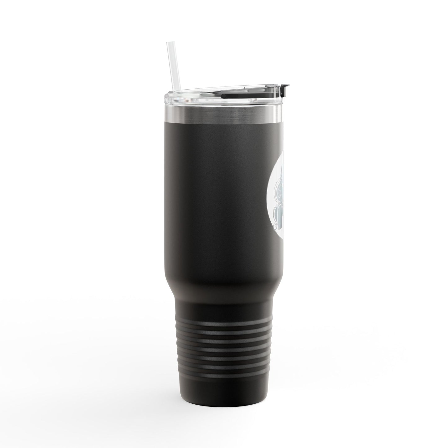 Pearls & Curls1 | Ruby Lips - Insulated Travel Mug, 40oz (black, white, or red)