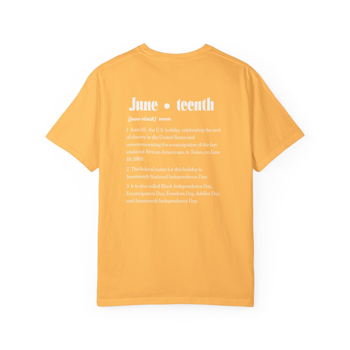 The 92% Club | Juneteenth Celebration Tee, front and back design (multiple colors)
