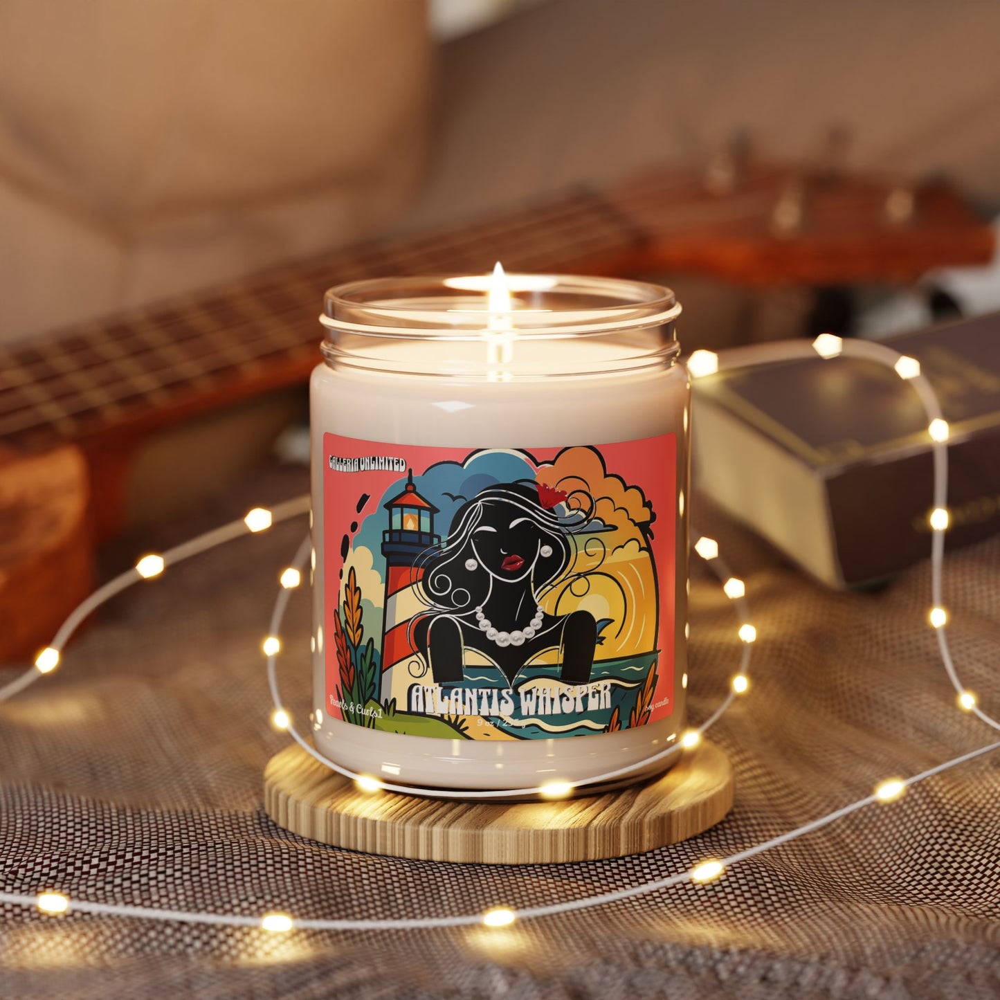Pearls & Curls1 | Atlantis Whisper - Soy Candle (9oz)