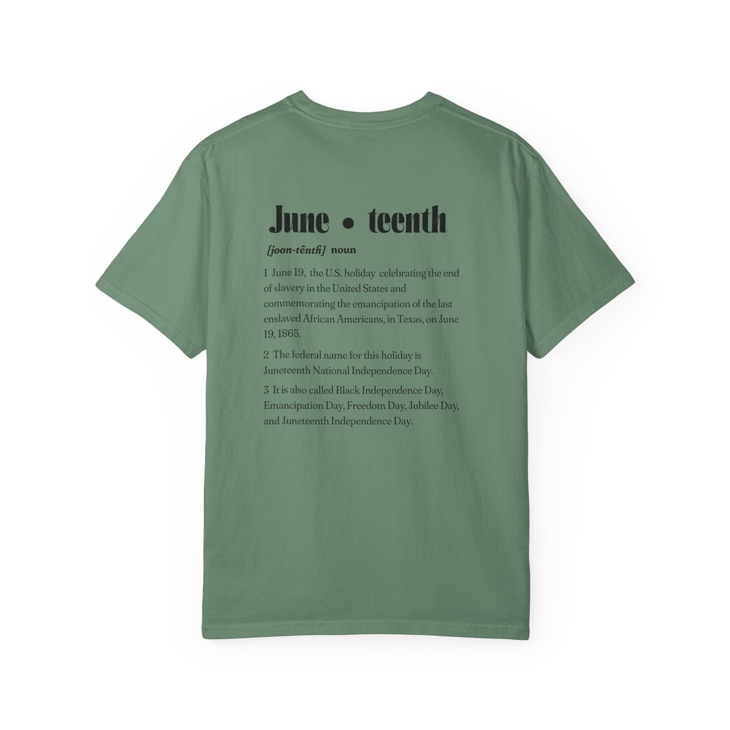 The 92% Club | Juneteenth Celebration Tee, front and back design (multiple colors)