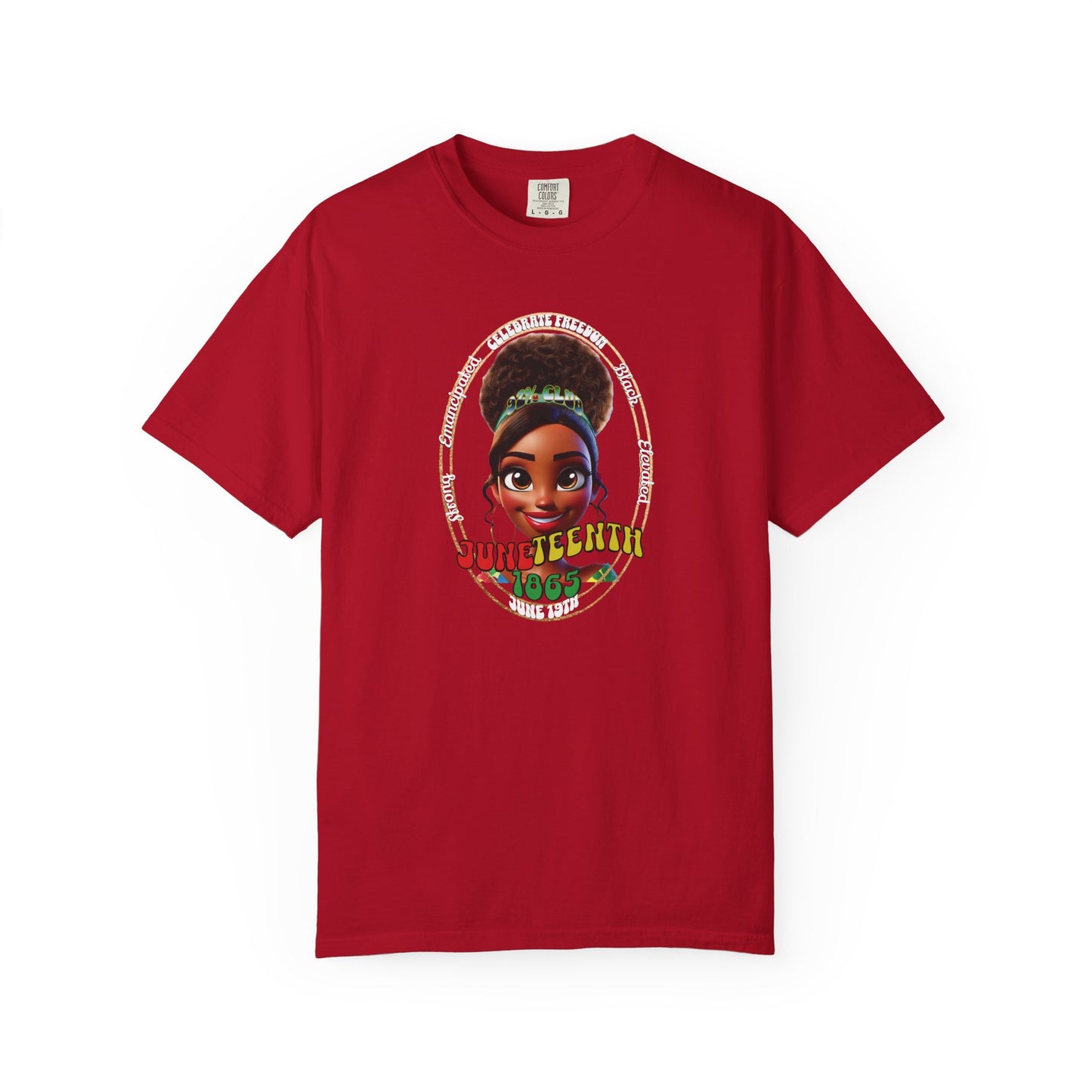The 92% Club | Juneteenth Celebration Tee, front and back design (multiple colors)