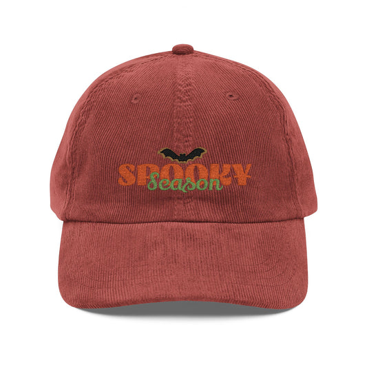 The Spooky Edit3 - Spooky Season Embroidered Corduroy Cap (multiple colors)