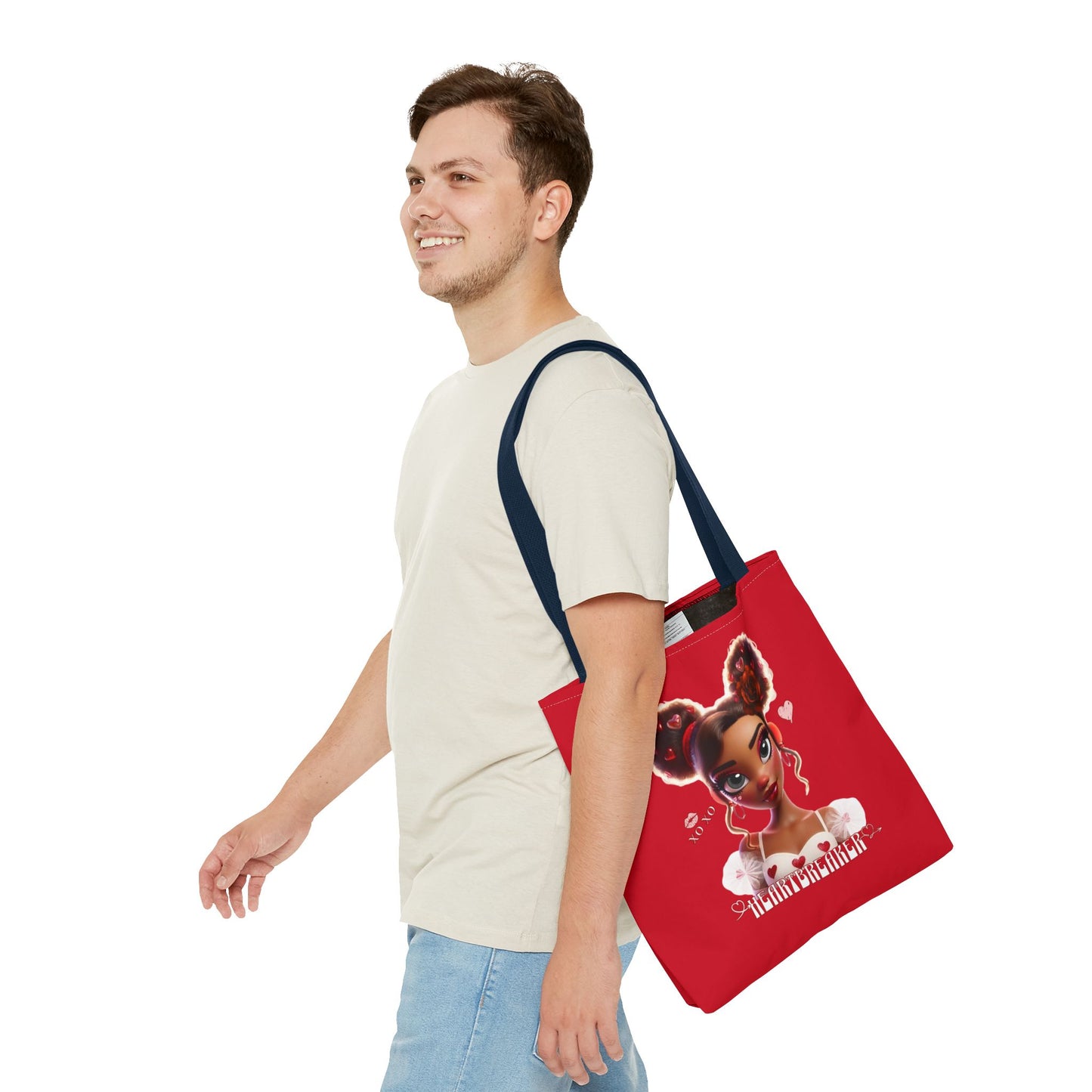 Heartbreaker 3 | Cherry - Tote Bag, two-tone (multiple sizes/handle colors)