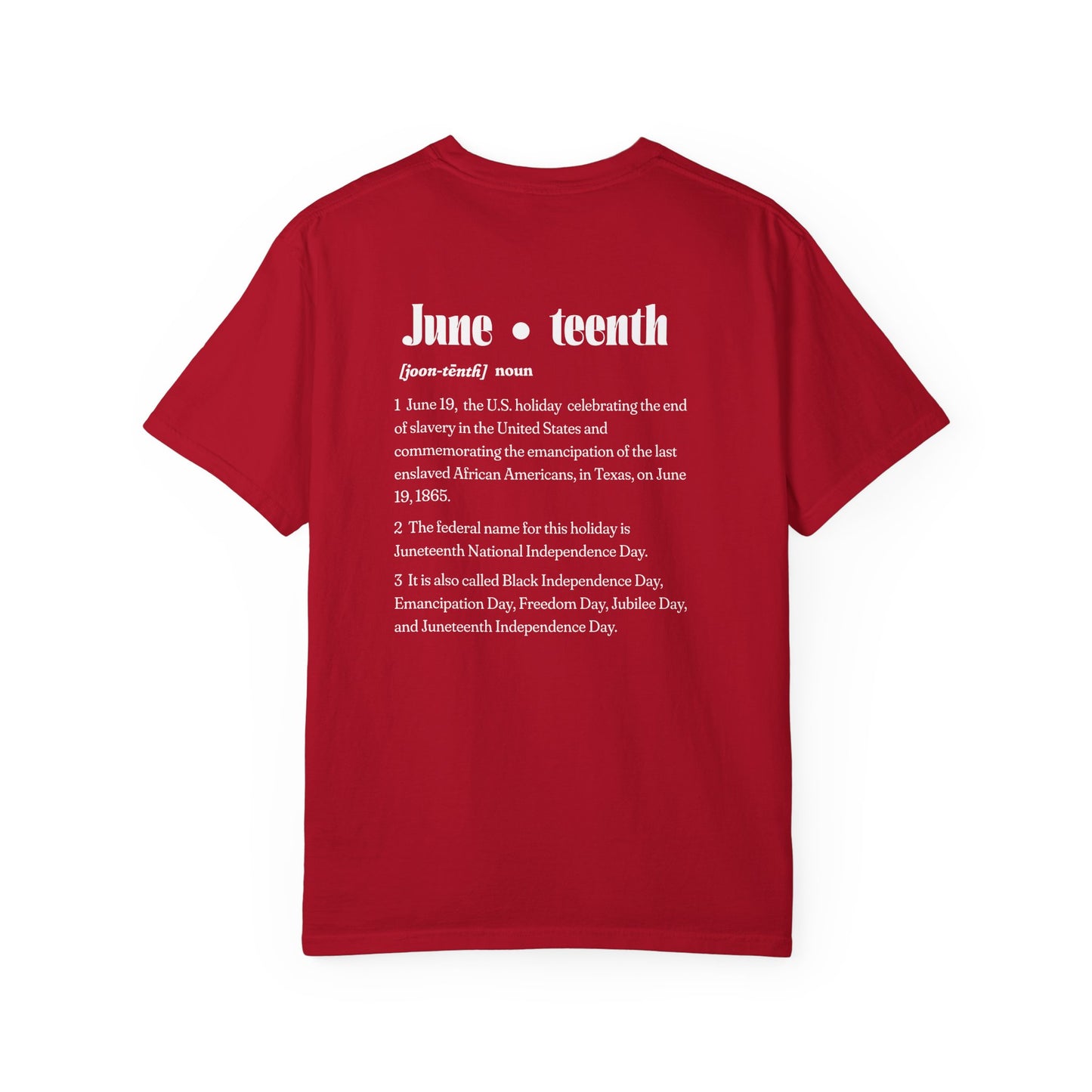The 92% Club | Juneteenth Celebration Tee, front and back design (multiple colors)