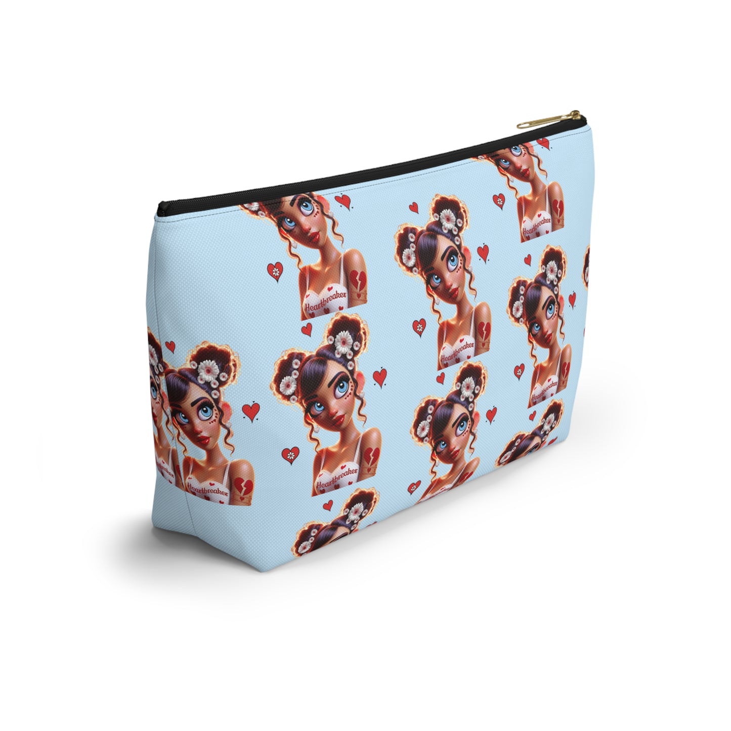 Heartbreaker 1 | Blueberry - Zipper Makeup Pouch (small/large)