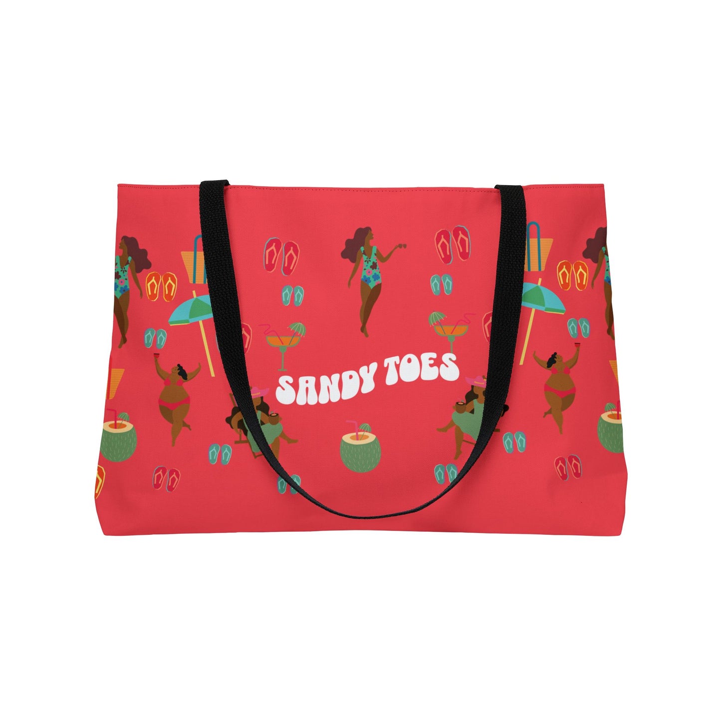 Sandy Toes | Weekender Tote Bag - Melon1 (two sides)