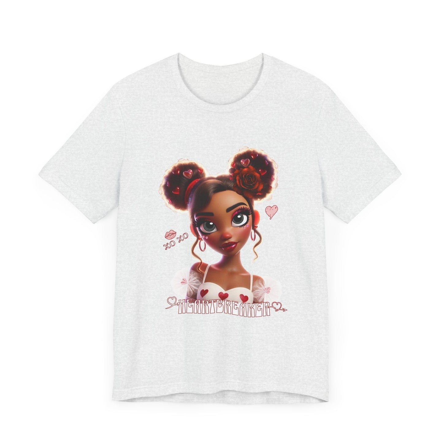 Heartbreaker 3 | Tee, White Typography - short sleeve (multiple sizes/colors)