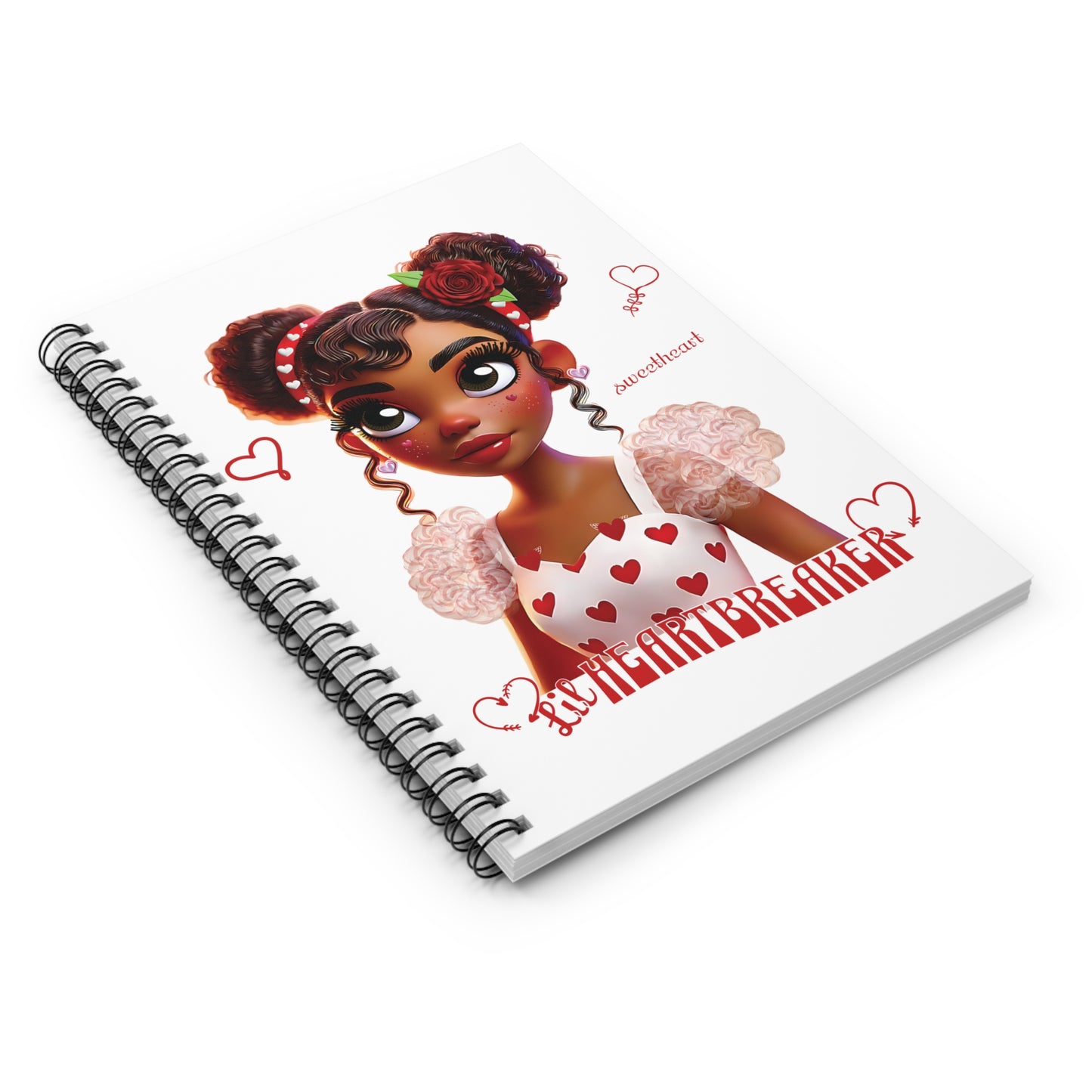 Heartbreaker Girl | Marshmallow - Spiral Notebook
