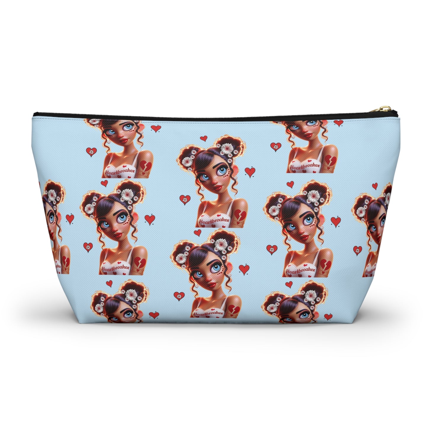 Heartbreaker 1 | Blueberry - Zipper Makeup Pouch (small/large)