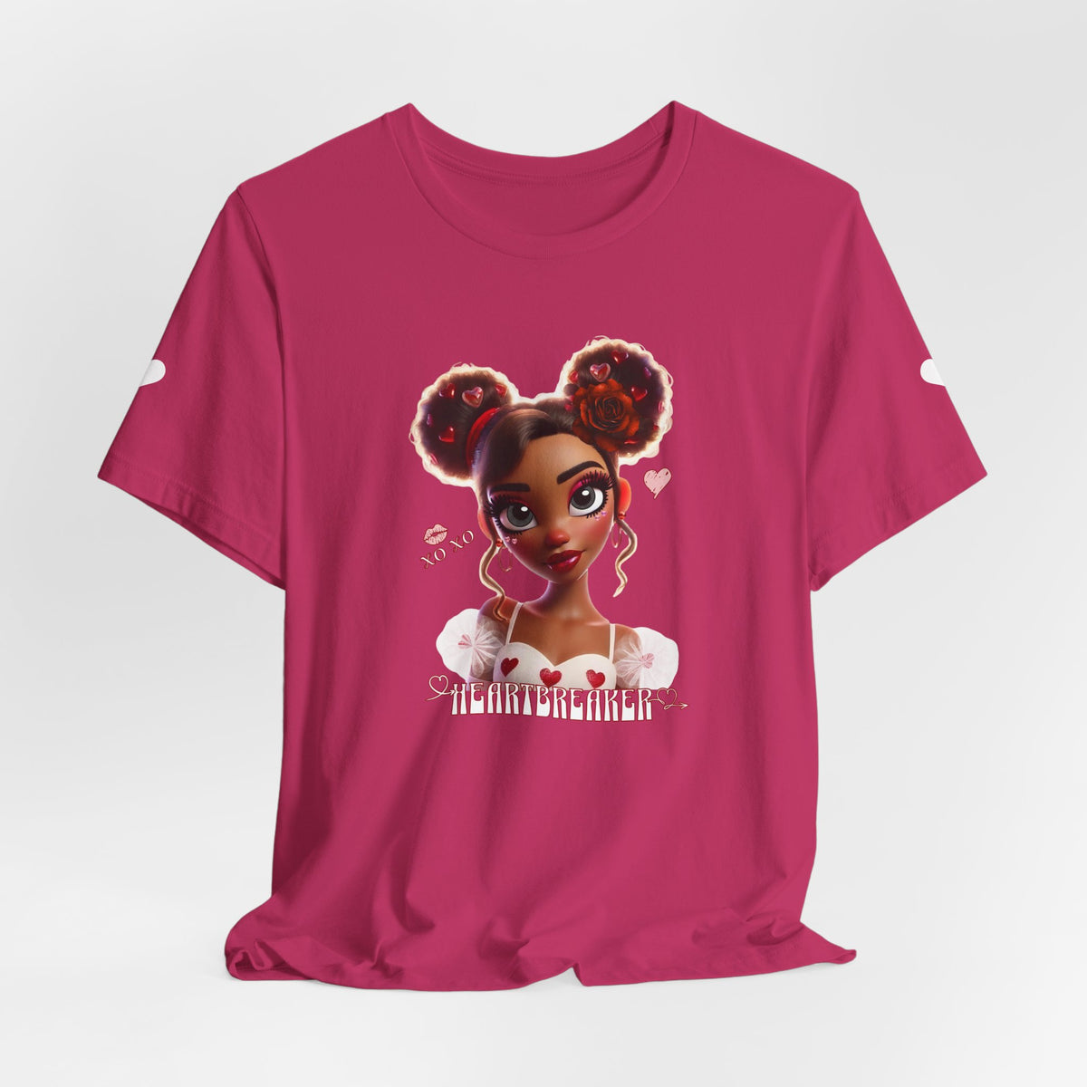 Heartbreaker 3 | Graphic Tee - Cute Afro Puff Girl