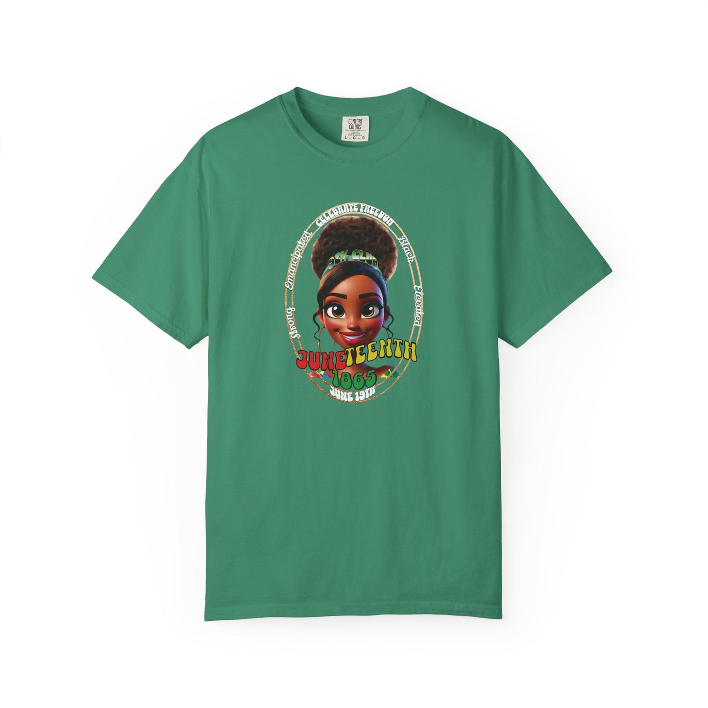 The 92% Club | Juneteenth Celebration Tee, front and back design (multiple colors)