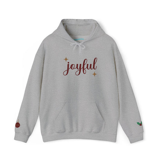 The Joyful Edit1 | Joyful Maroon Embroidered Hoodie (multiple colors)