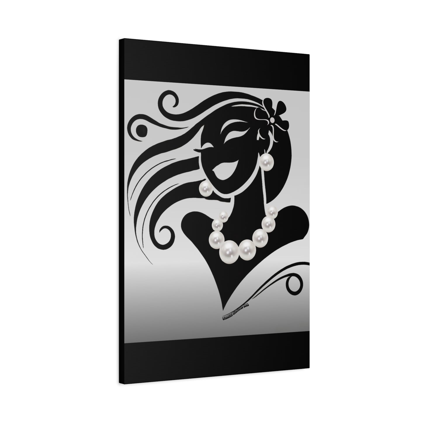Pearls & Curls6 | Black and White Matte Print