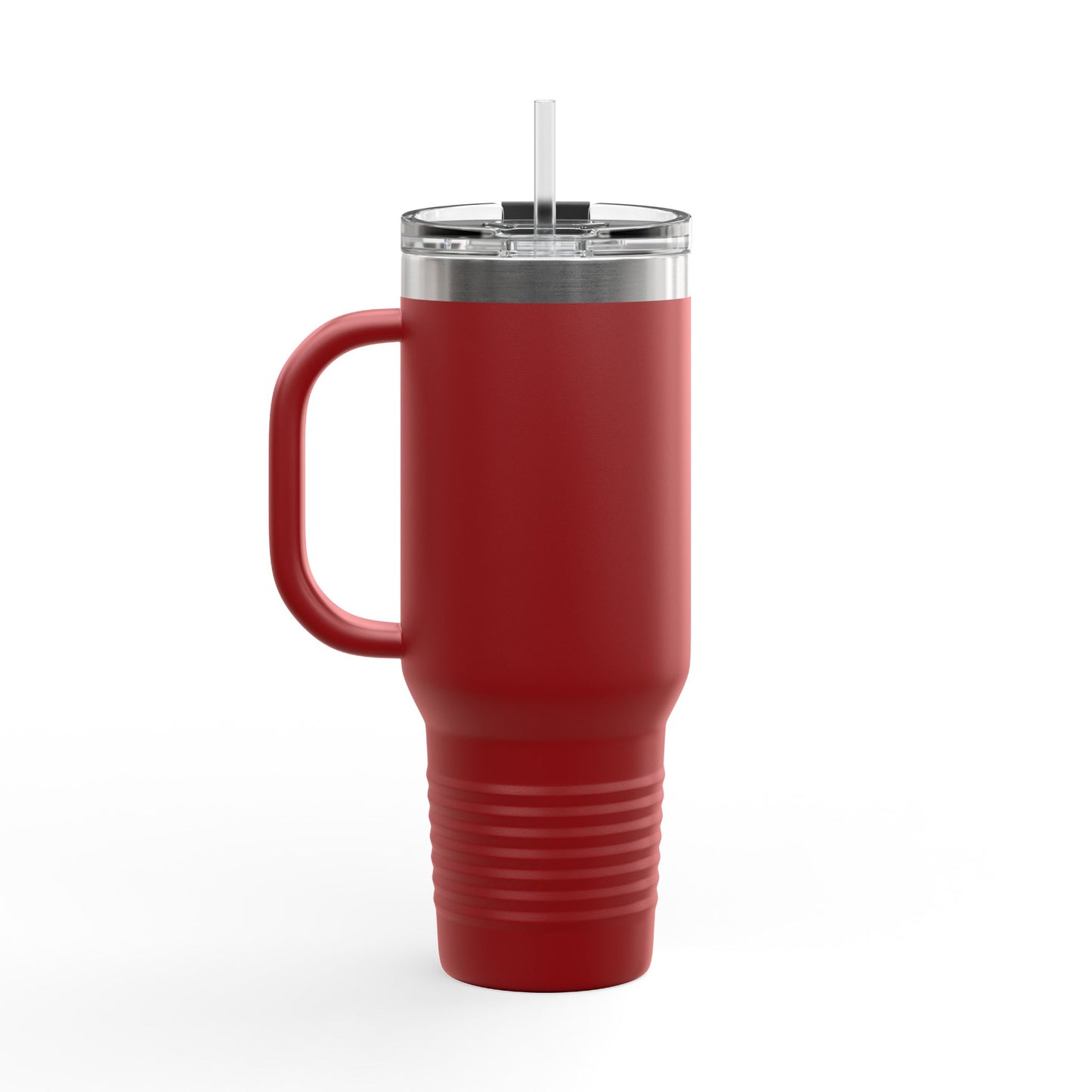Pearls & Curls1 | Ruby Lips - Insulated Travel Mug, 40oz (black, white, or red)