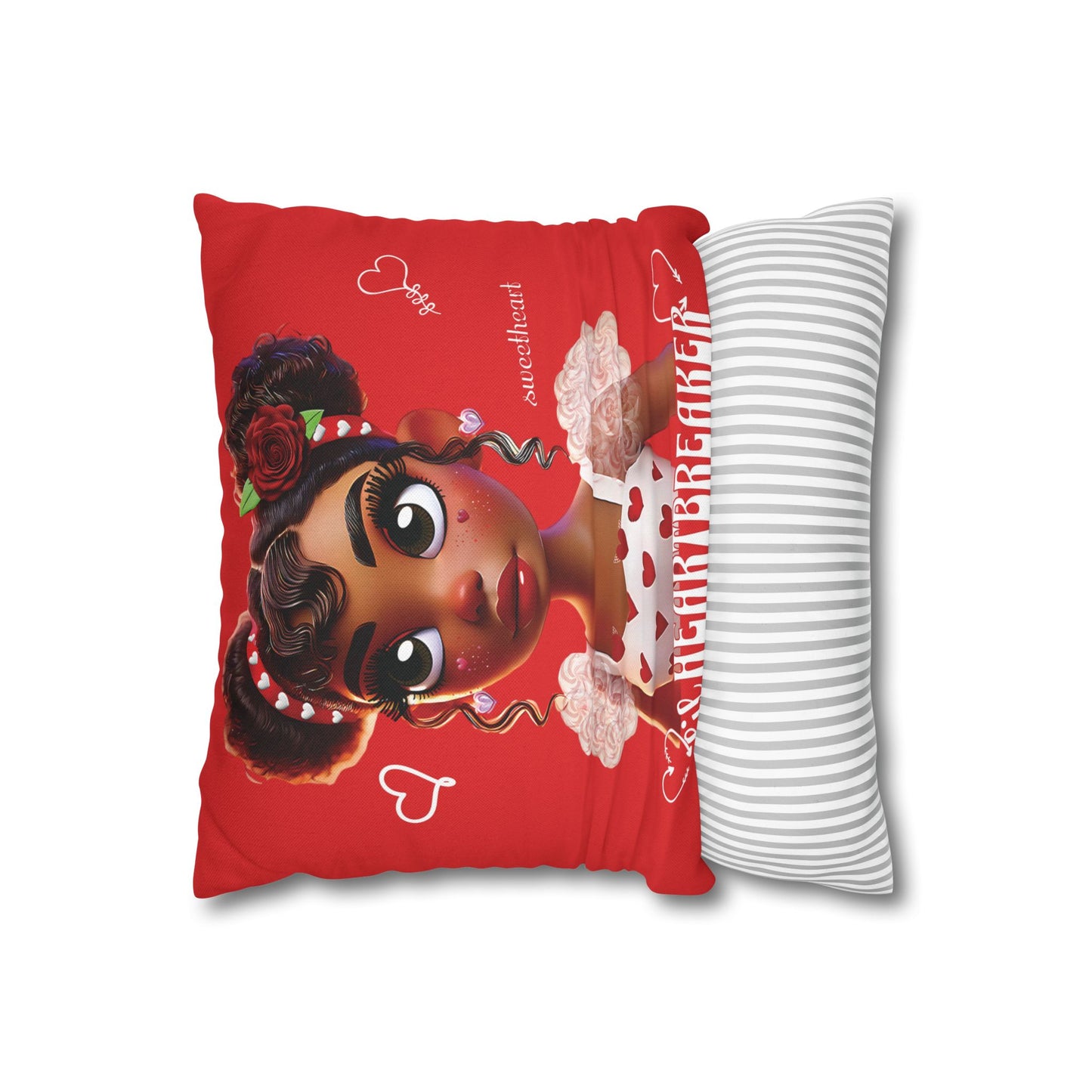 Heartbreaker Girl | Apple - Pillowcase, square (multiple sizes)