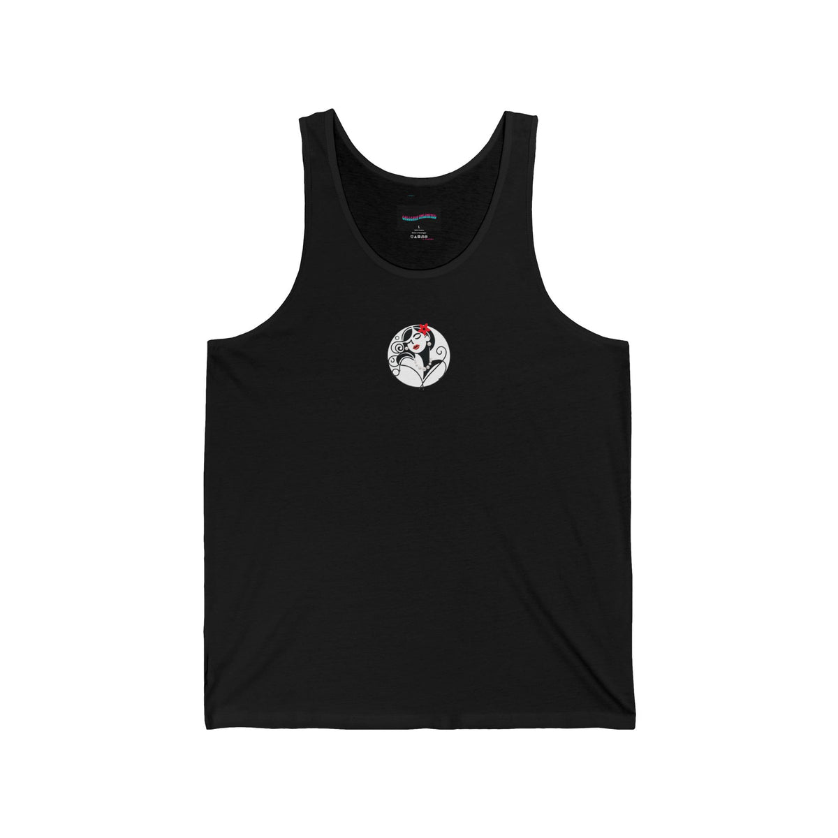 Pearls & Curls 4 | Cherry Kiss Black Jersey Tank