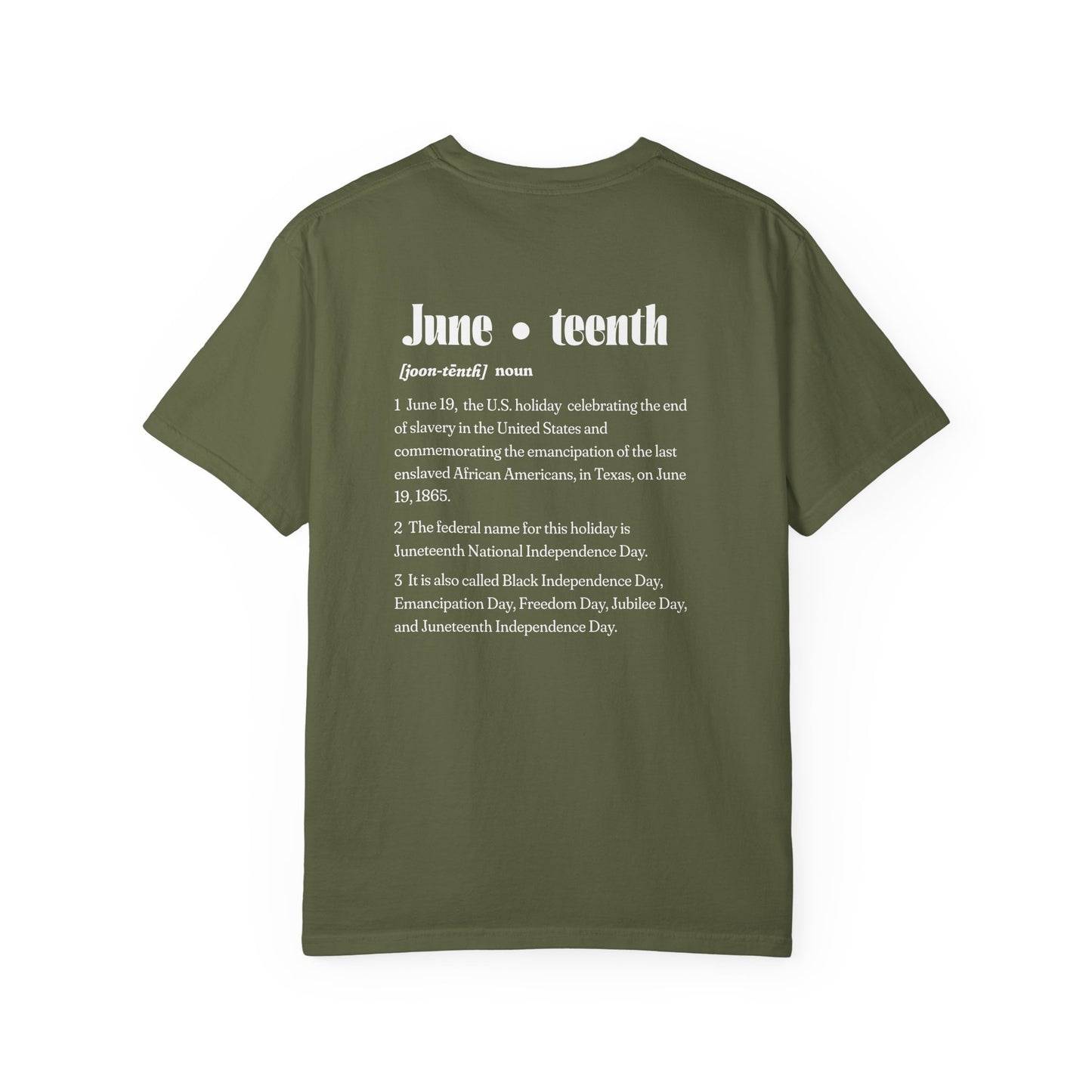 The 92% Club | Juneteenth Celebration Tee, front and back design (multiple colors)