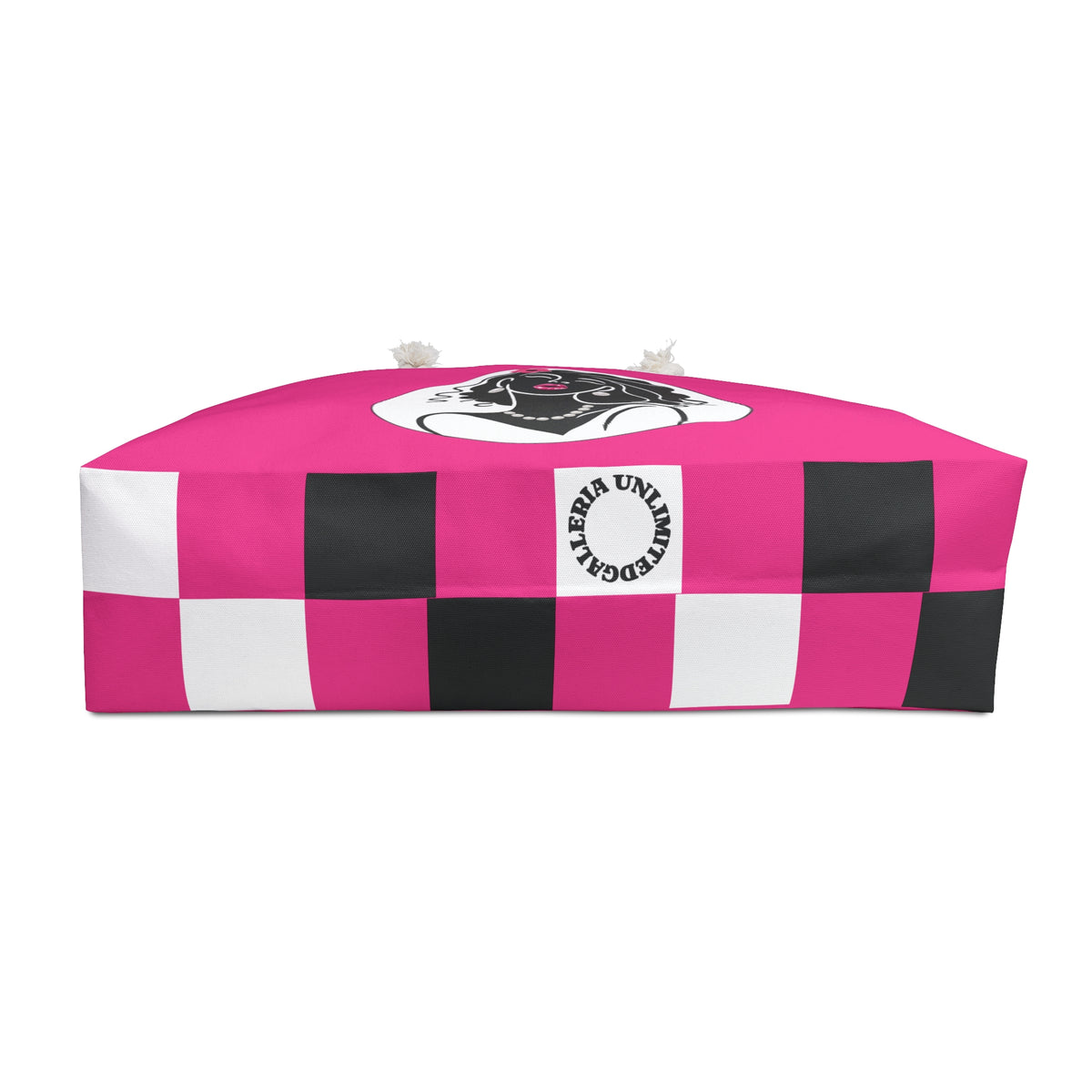 Pearls & Curls 2 | Pink Kiss Double-Sided Weekender Bag