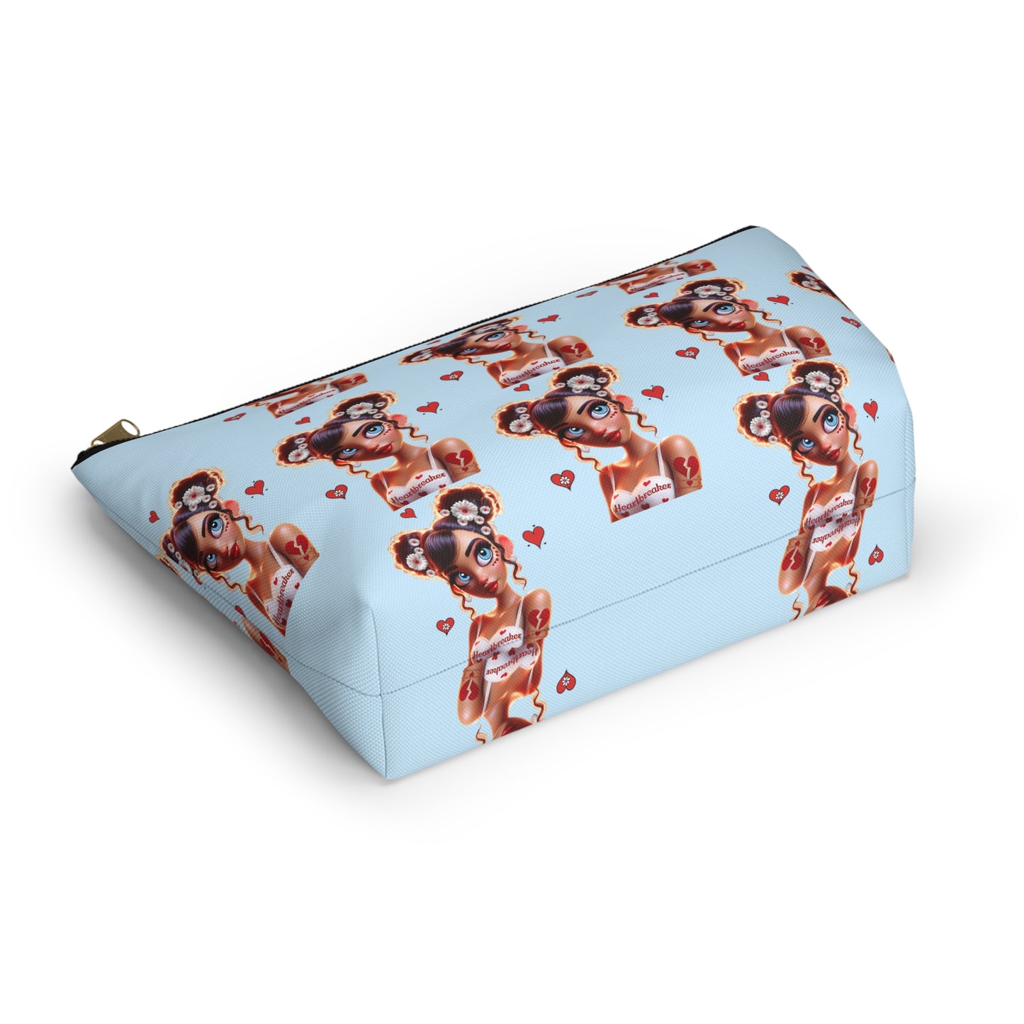 Heartbreaker 1 | Blueberry - Zipper Makeup Pouch (small/large)