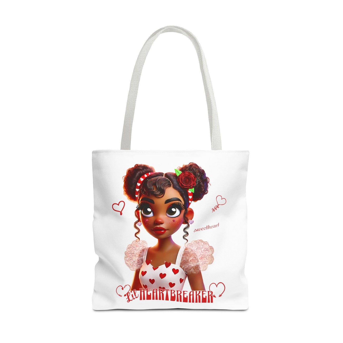 Heartbreaker Girl | Marshmallow - Tote Bag, two-tone (multiple sizes/handle colors)