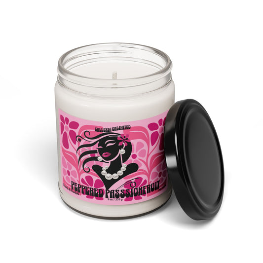 Pearls & Curls6 | Peppered Passionfruit- Soy Candle (9oz)