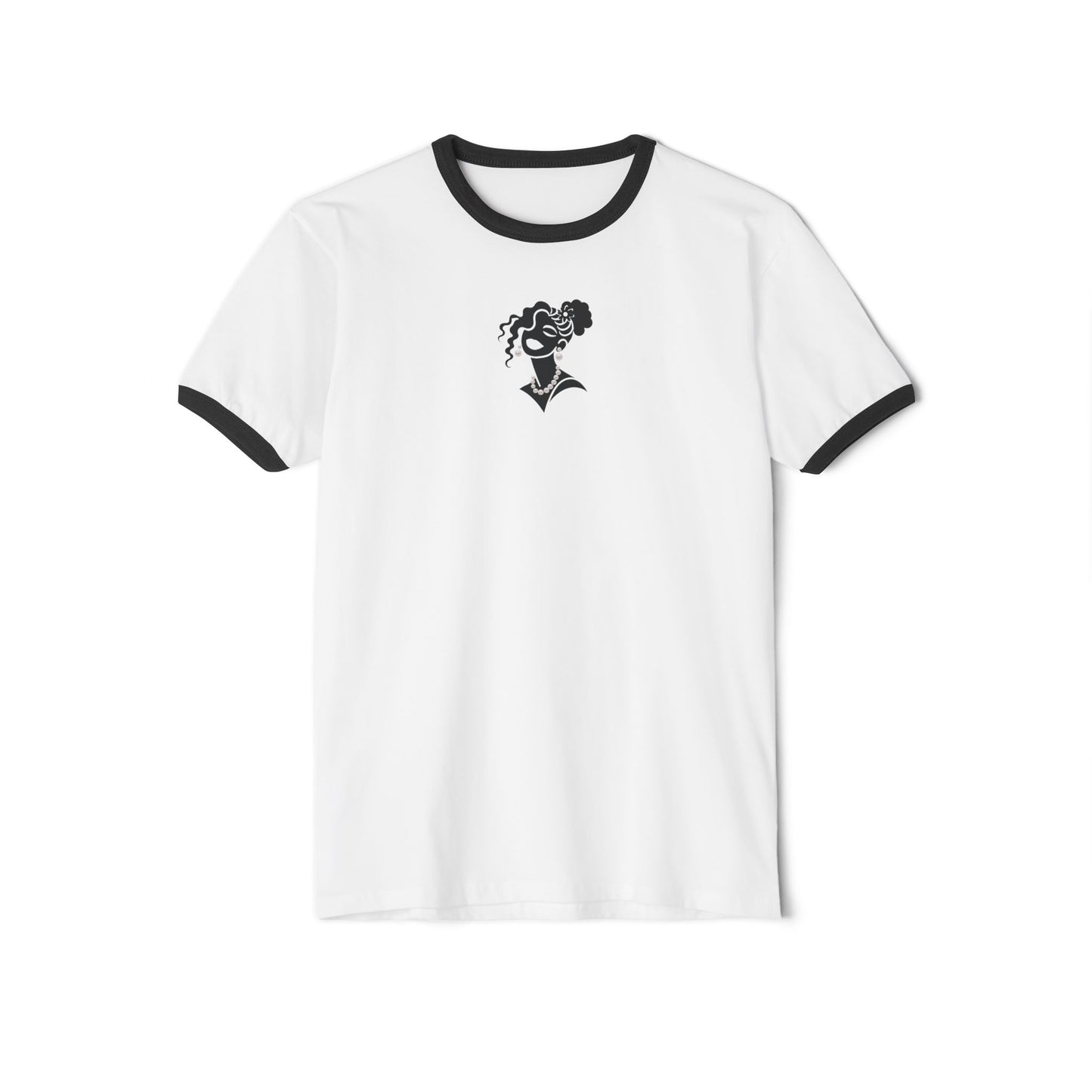 Pearls & Curls5| Plain Ringer Tee (heather grey or white)