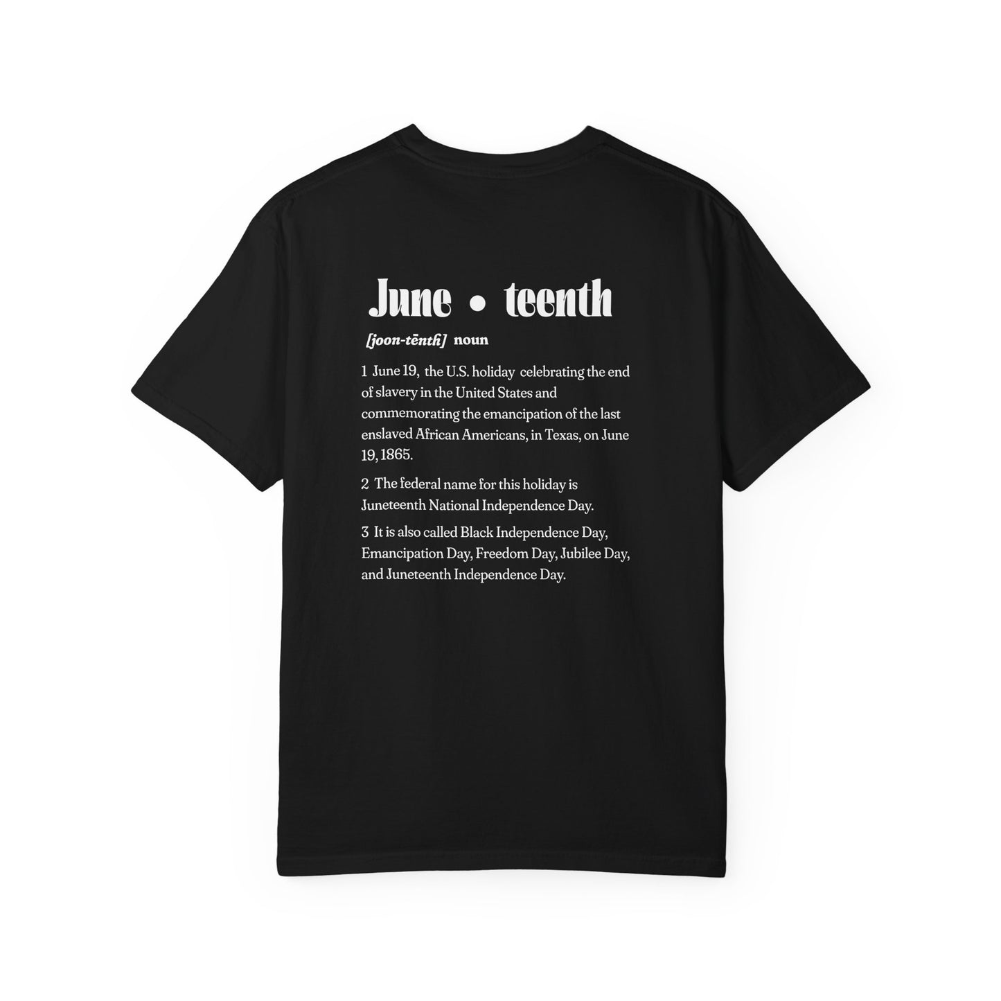 The 92% Club | Juneteenth Celebration Tee, front and back design (multiple colors)