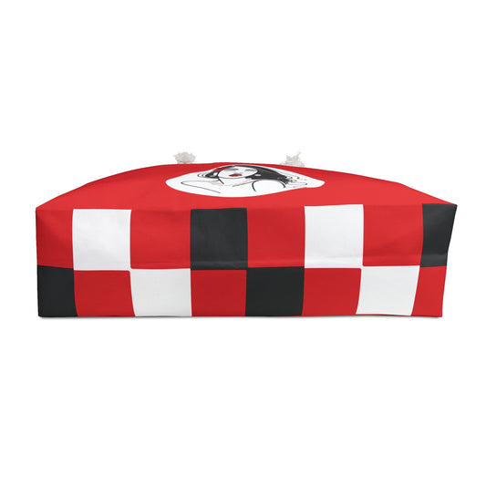 Pearls & Curls3 | Light Red - Scarlet Kiss Weekender Bag