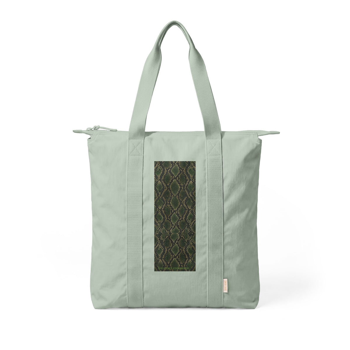 Snake | Snakeskin Olive Print Canvas Carry-All Tote (multiple colors)