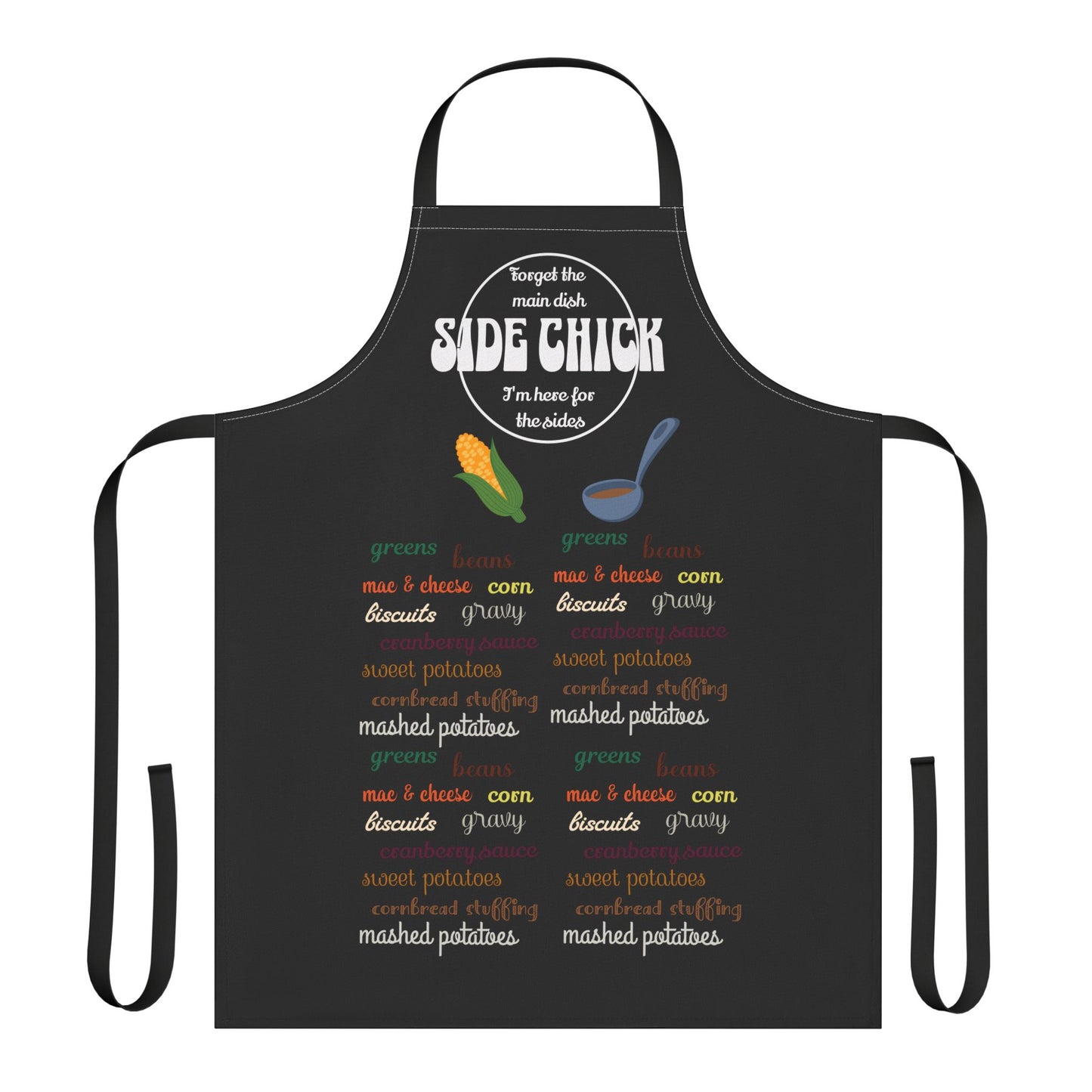 The Thankful Edit3 — "Side Chick" Apron, black