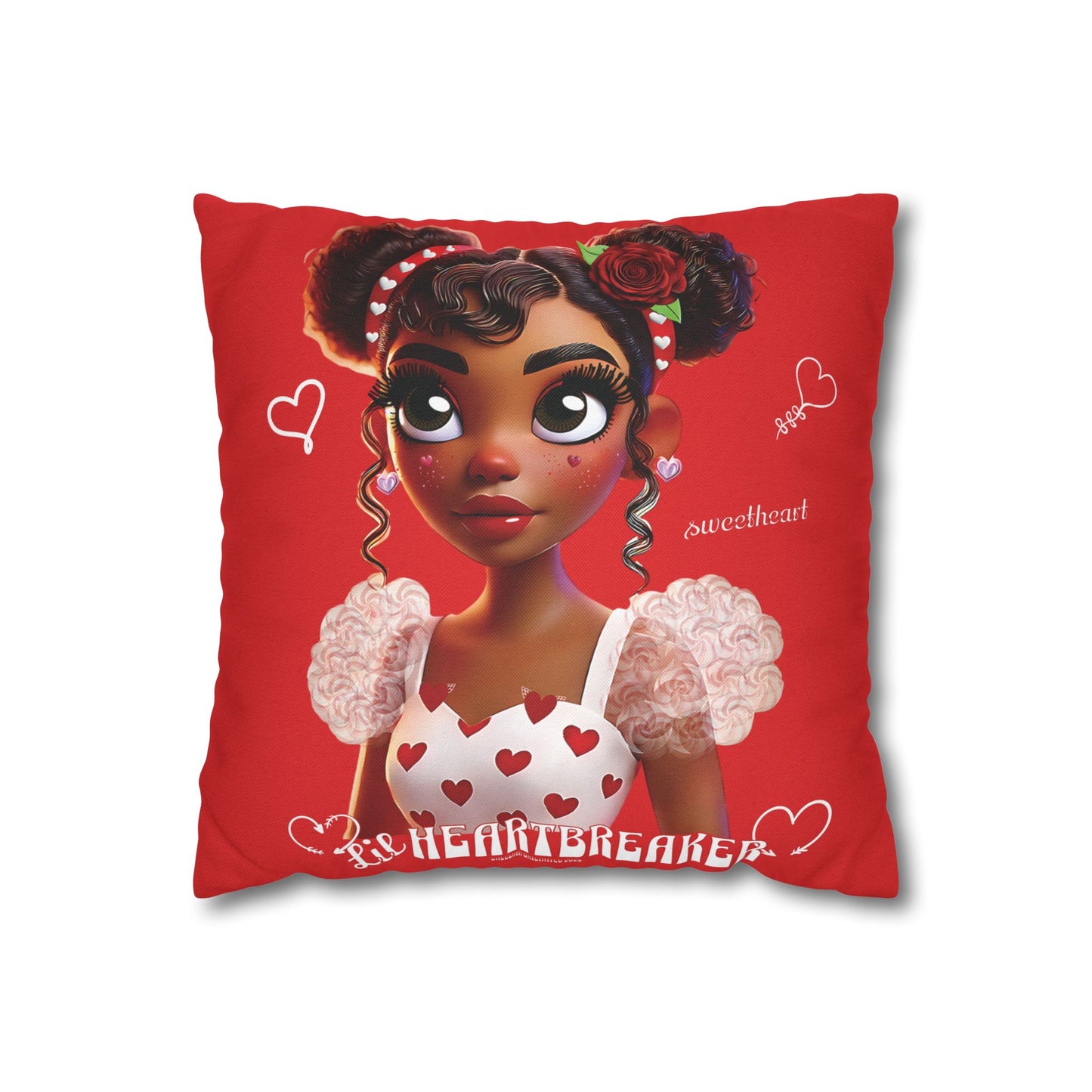 Heartbreaker Girl | Apple - Pillowcase, square (multiple sizes)