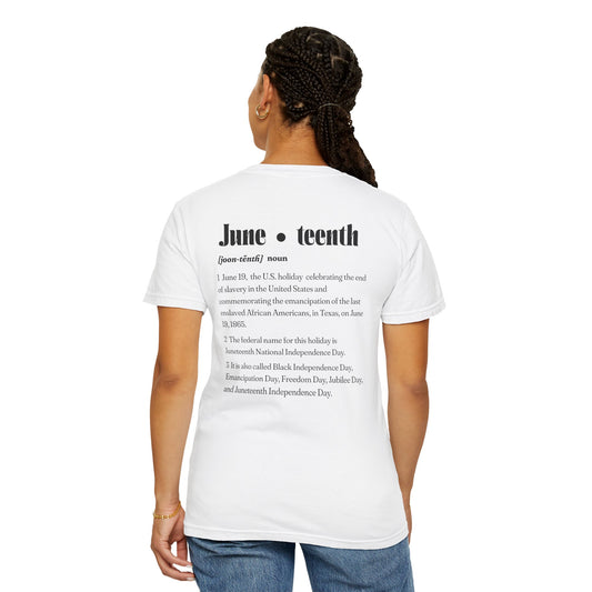 The 92% Club | Juneteenth Celebration Tee, front and back design (multiple colors)