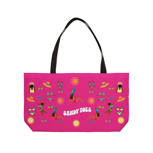 Sandy Toes | Weekender Tote Bag - Passionfruit1 (two sides)