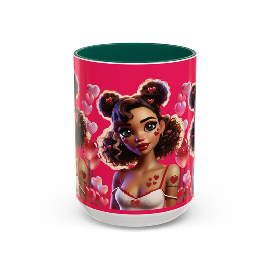 Heartbreaker 2 | Watermelon - Coffee Mug, two-tone, 15 oz (multiple handle colors)