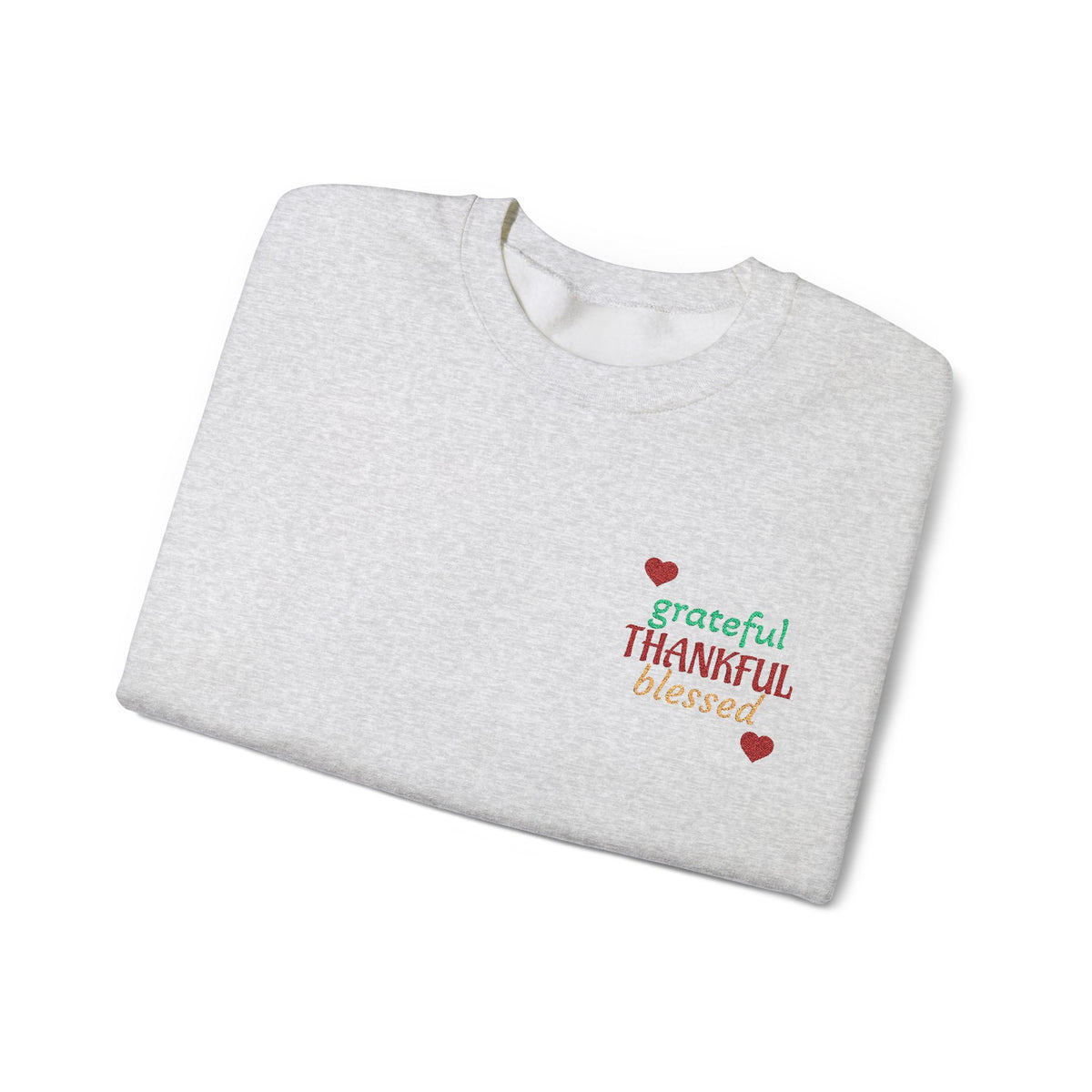 Autumn Harvest 2 | Grateful, THANKFUL, Blessed Fall Crewneck Sweatshirt light colors)